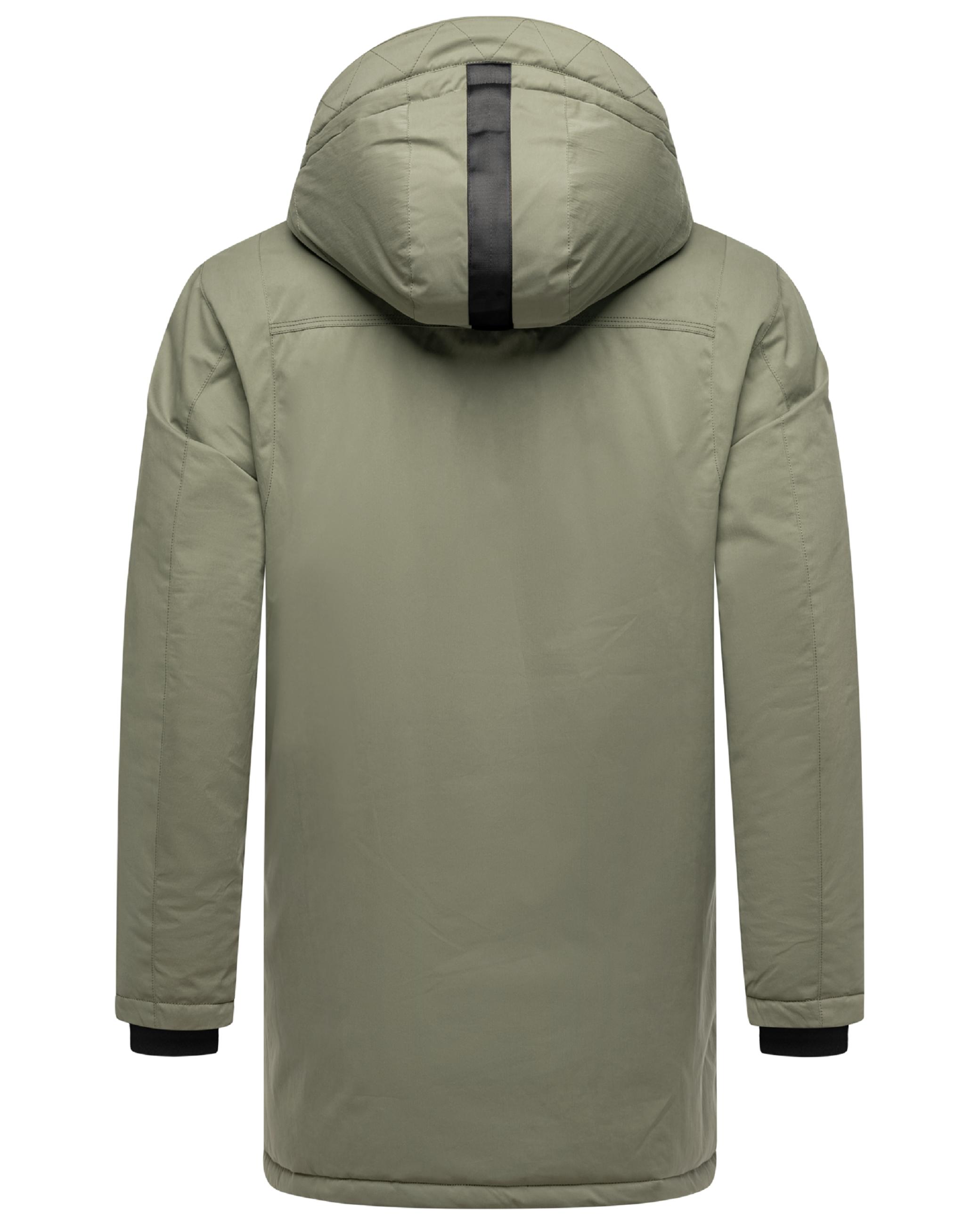 Winterparka mit Kapuze "Fintaan XX" Dusty Olive