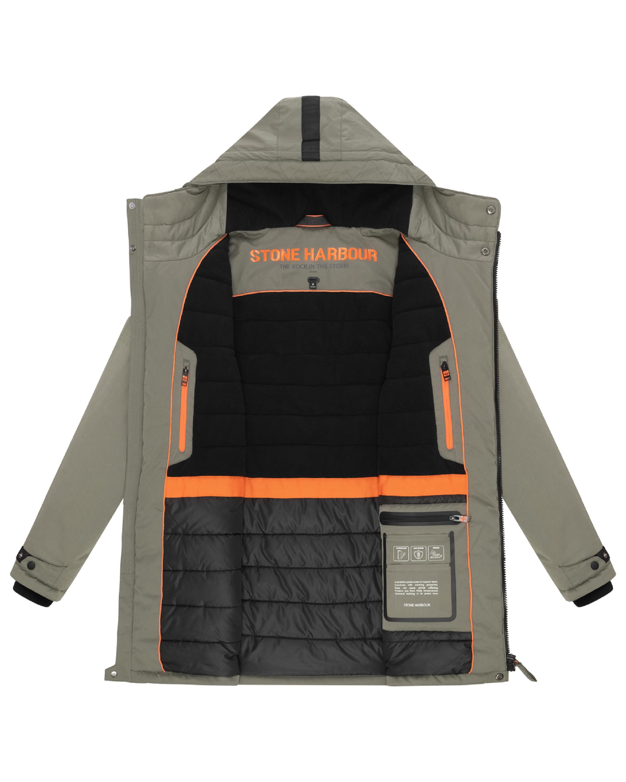 Winterparka mit Kapuze "Fintaan XX" Dusty Olive