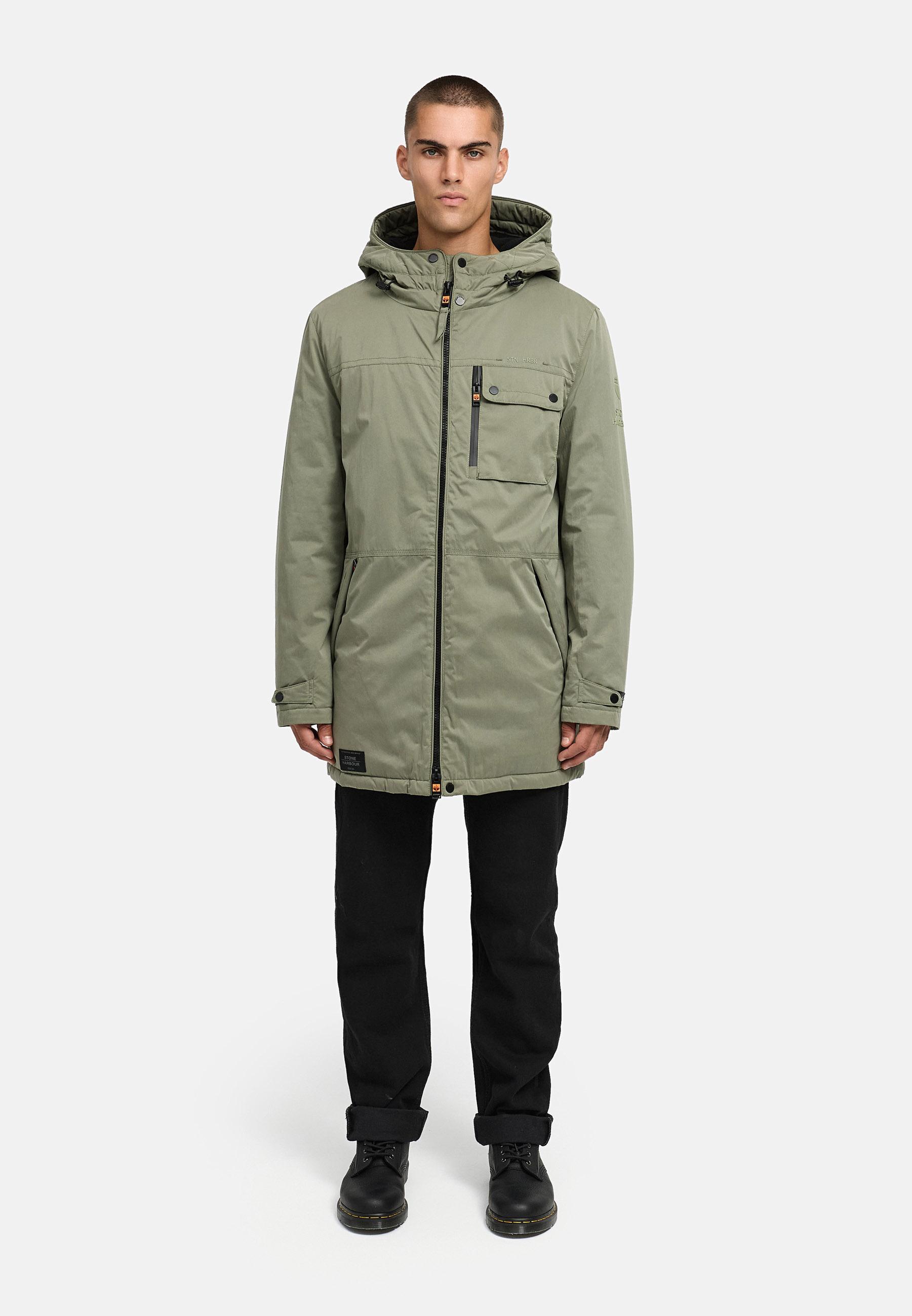 Winterparka mit Kapuze "Fintaan XX" Dusty Olive
