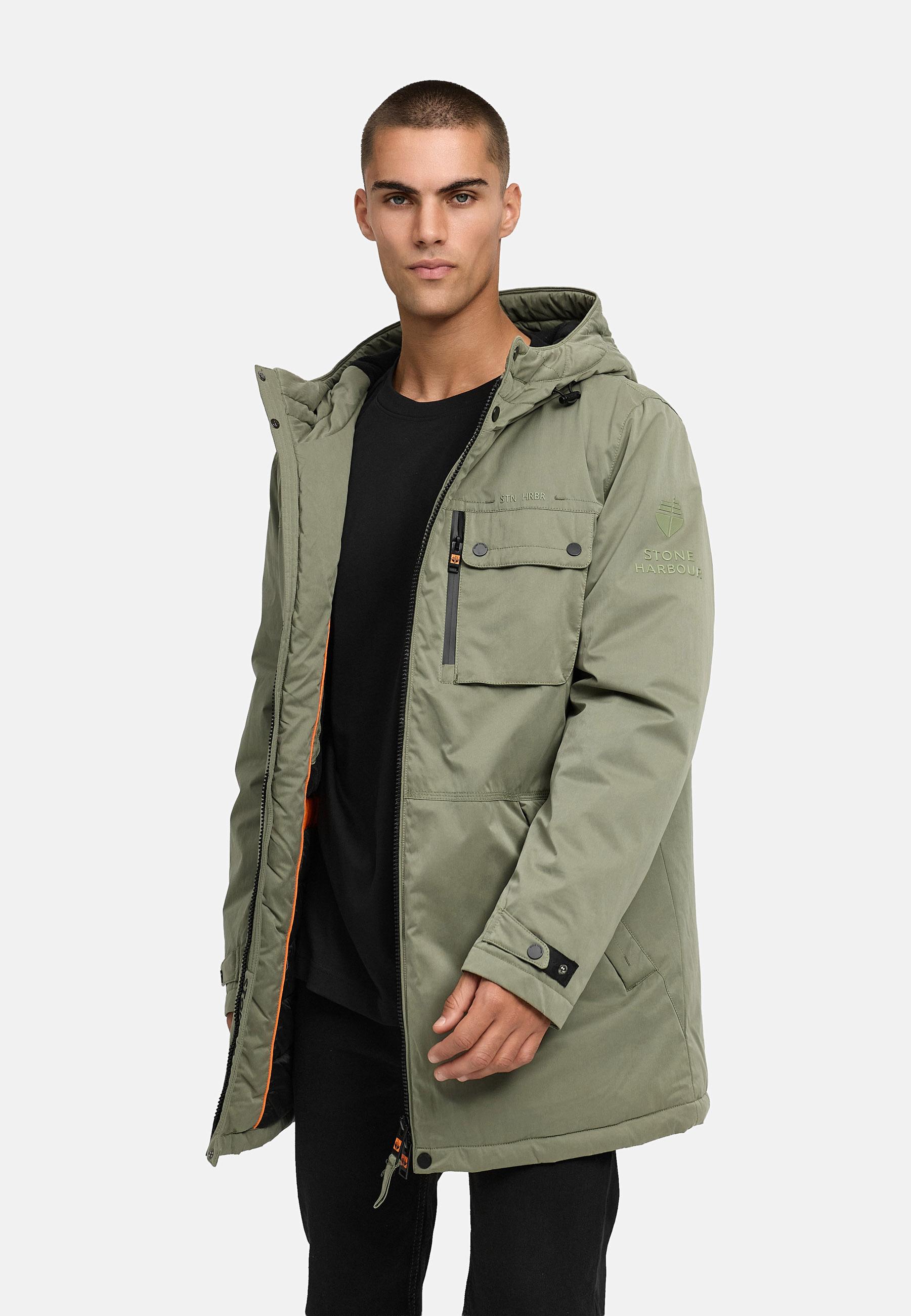 Winterparka mit Kapuze "Fintaan XX" Dusty Olive
