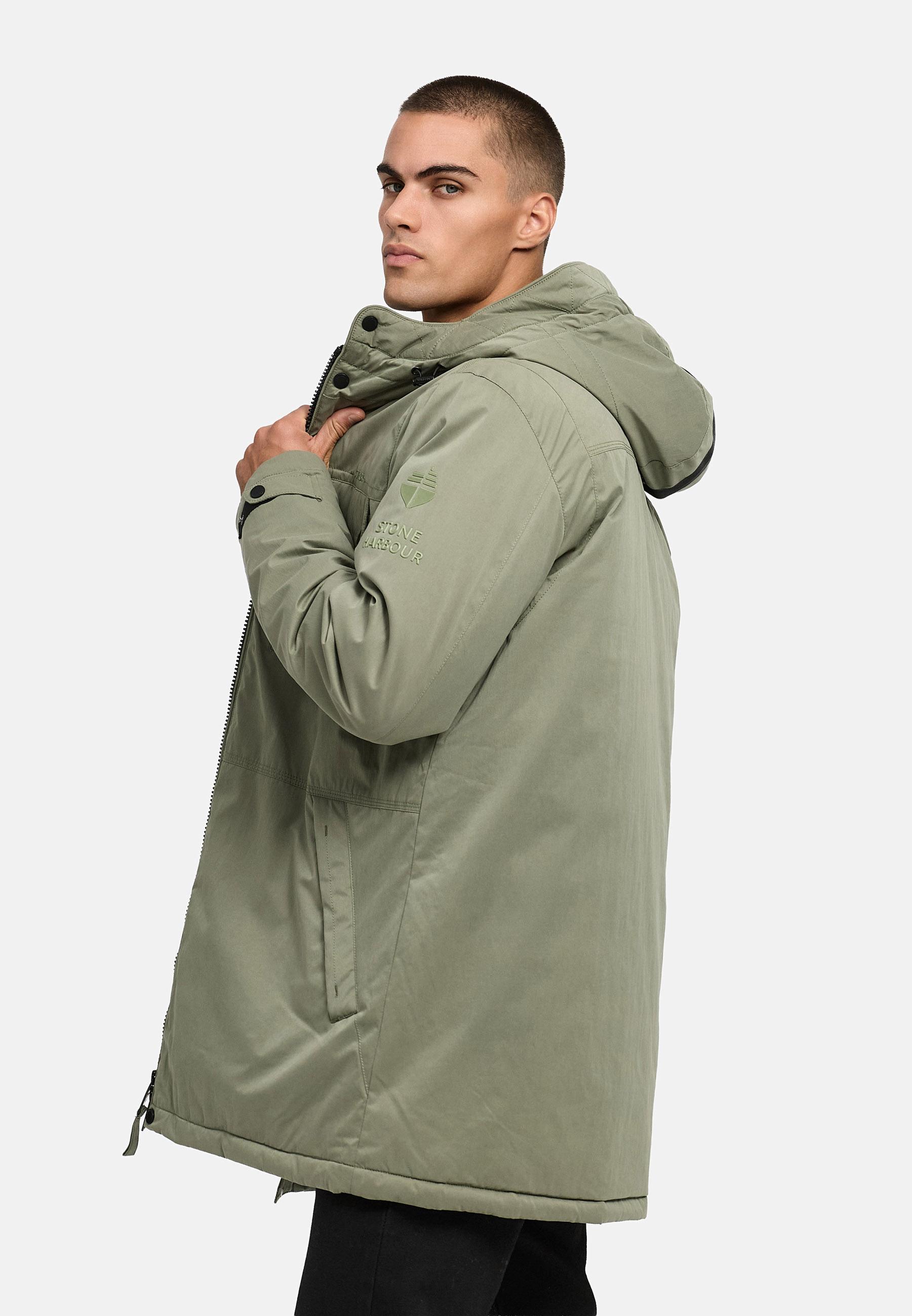 Winterparka mit Kapuze "Fintaan XX" Dusty Olive