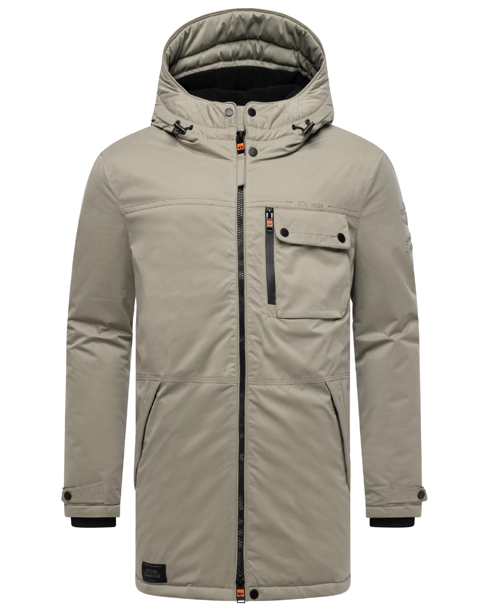Winterparka mit Kapuze "Fintaan XX" Silver Grey