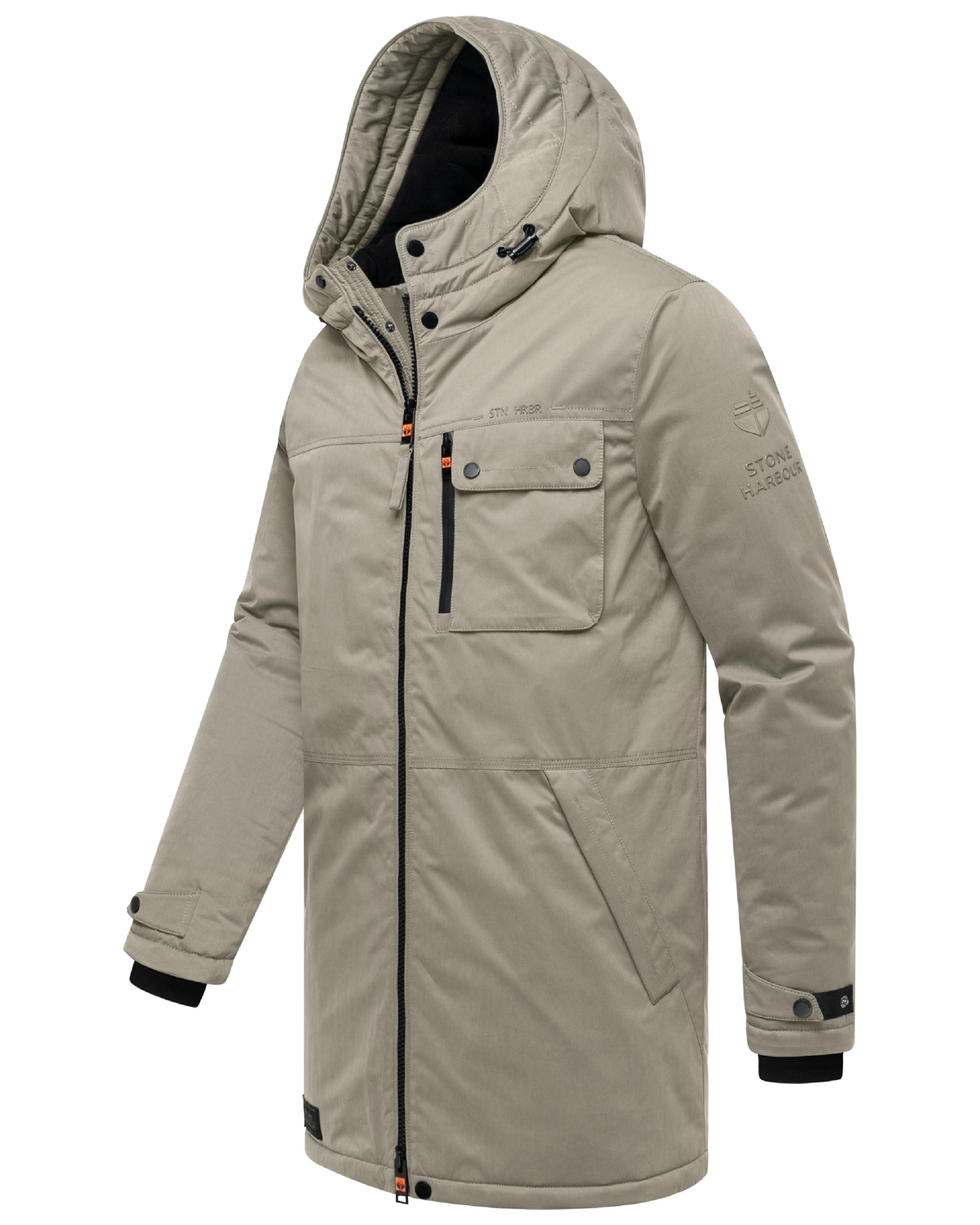 Winterparka mit Kapuze "Fintaan XX" Silver Grey