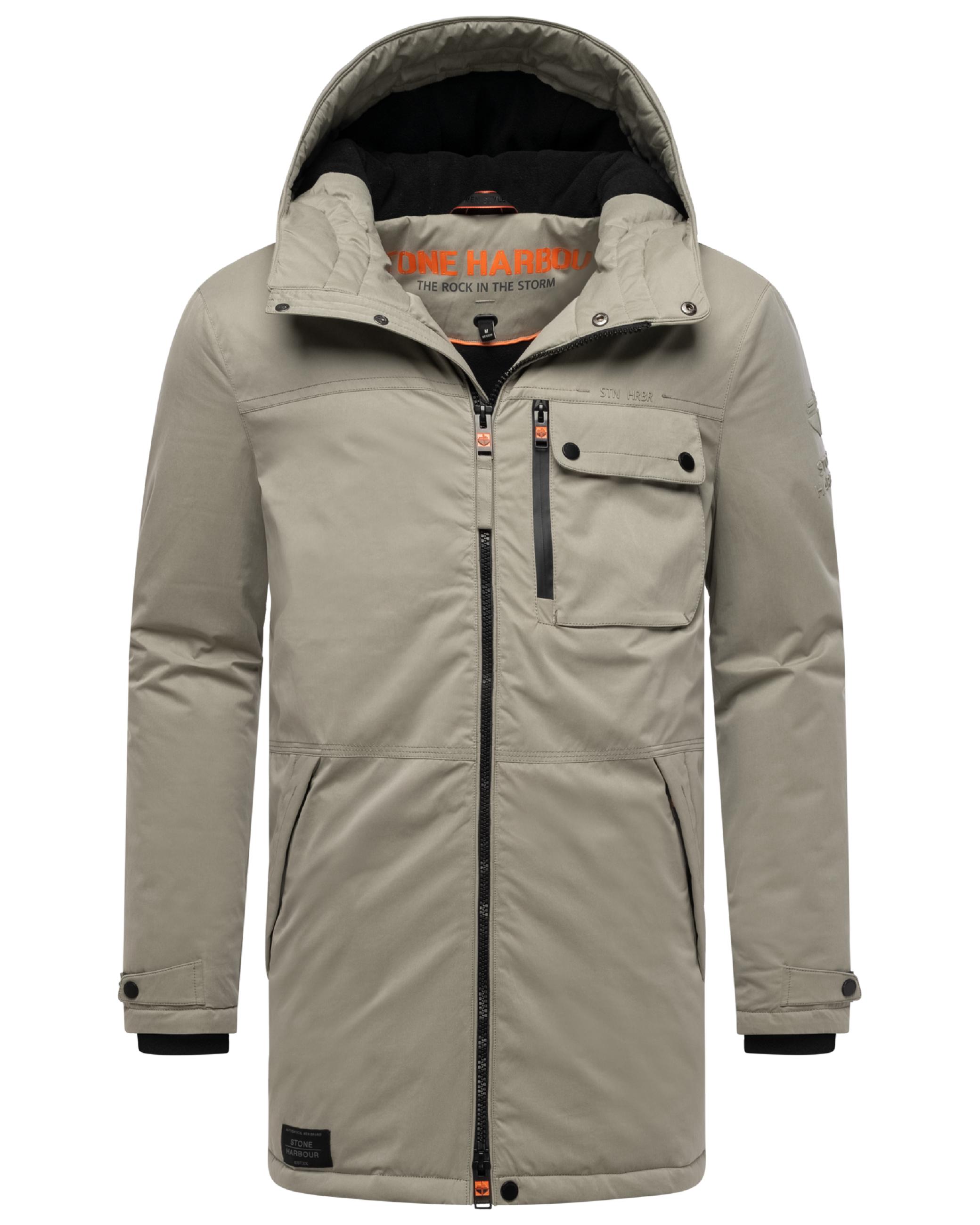 Winterparka mit Kapuze "Fintaan XX" Silver Grey