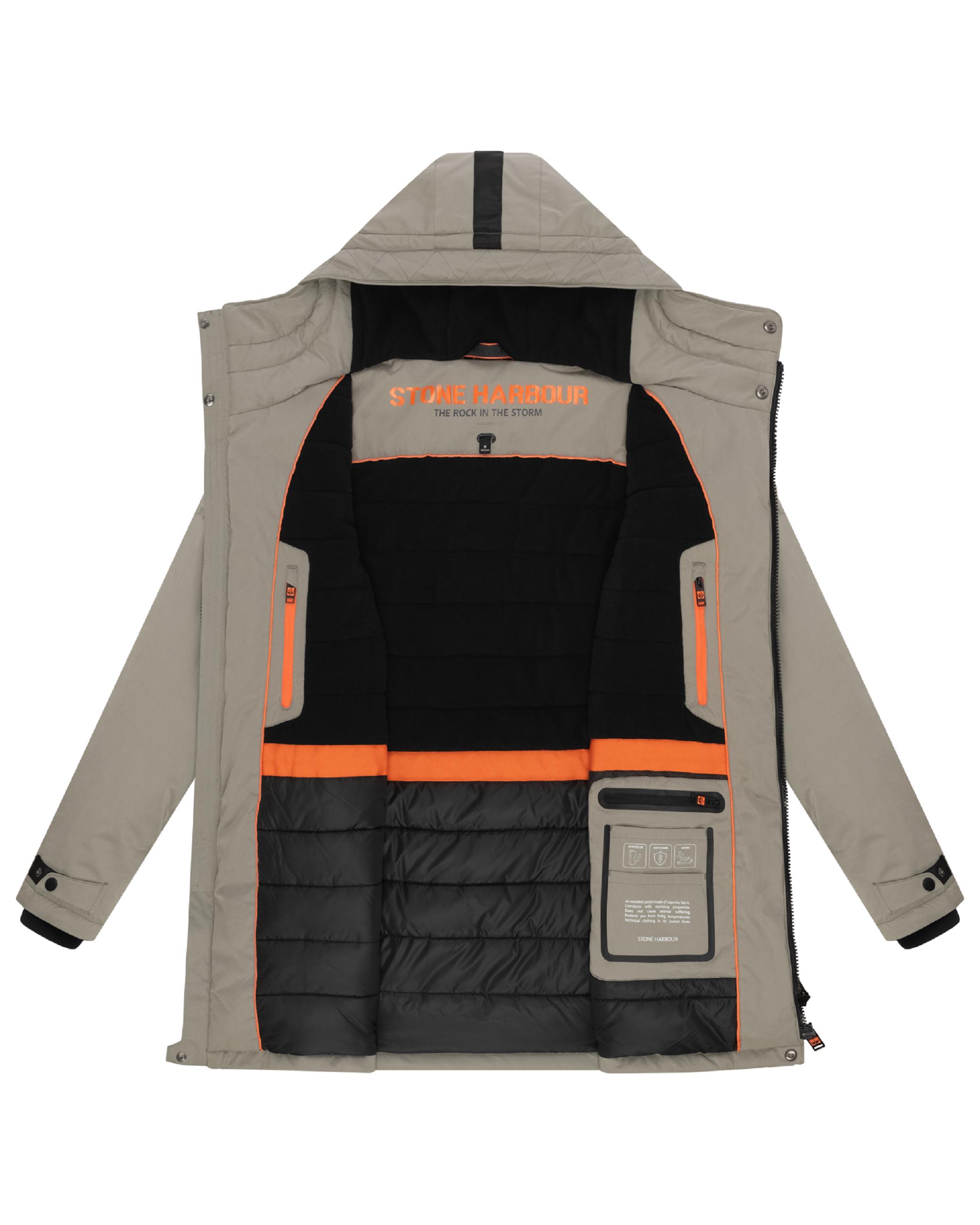Winterparka mit Kapuze "Fintaan XX" Silver Grey