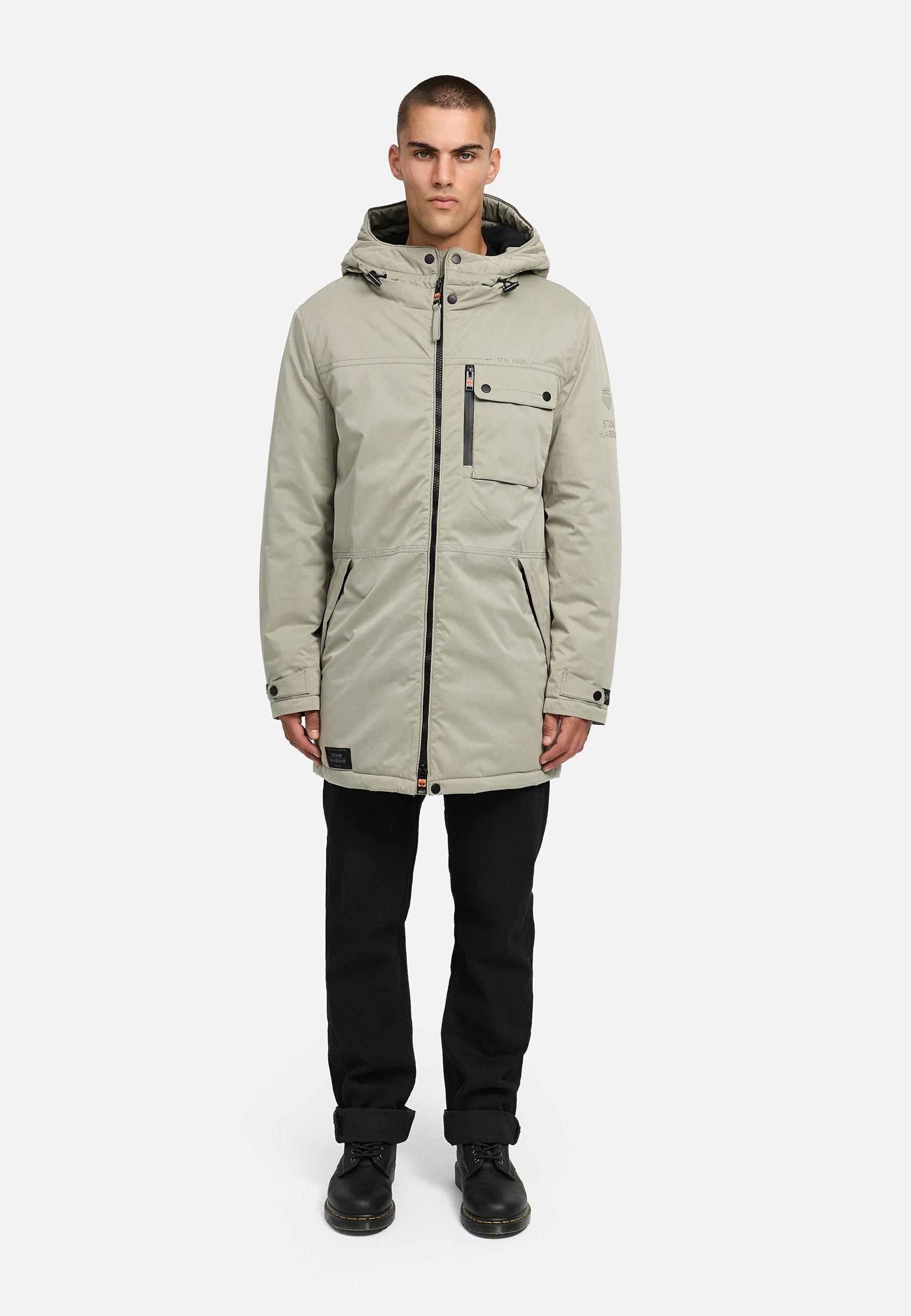 Winterparka mit Kapuze "Fintaan XX" Silver Grey