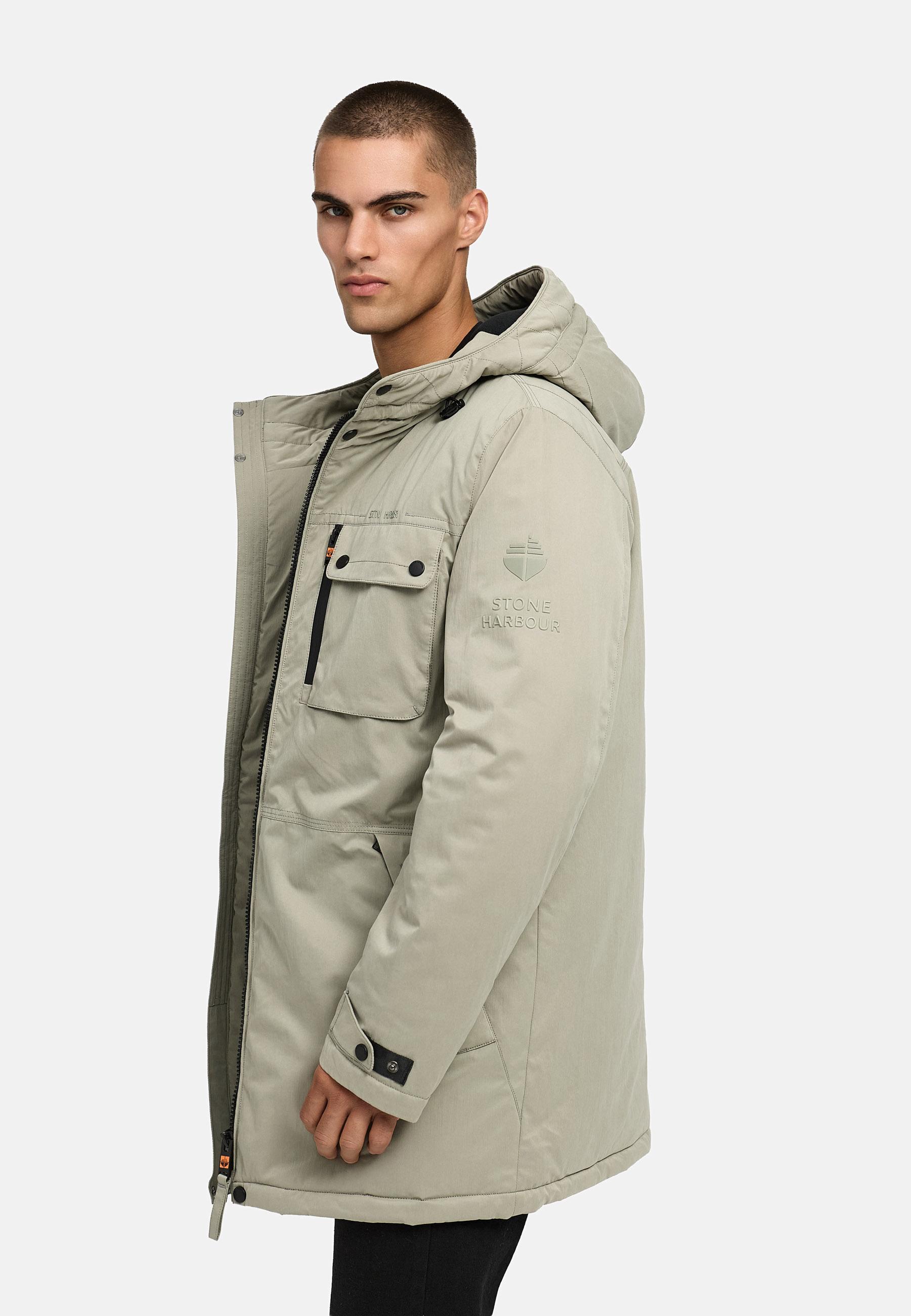 Winterparka mit Kapuze "Fintaan XX" Silver Grey
