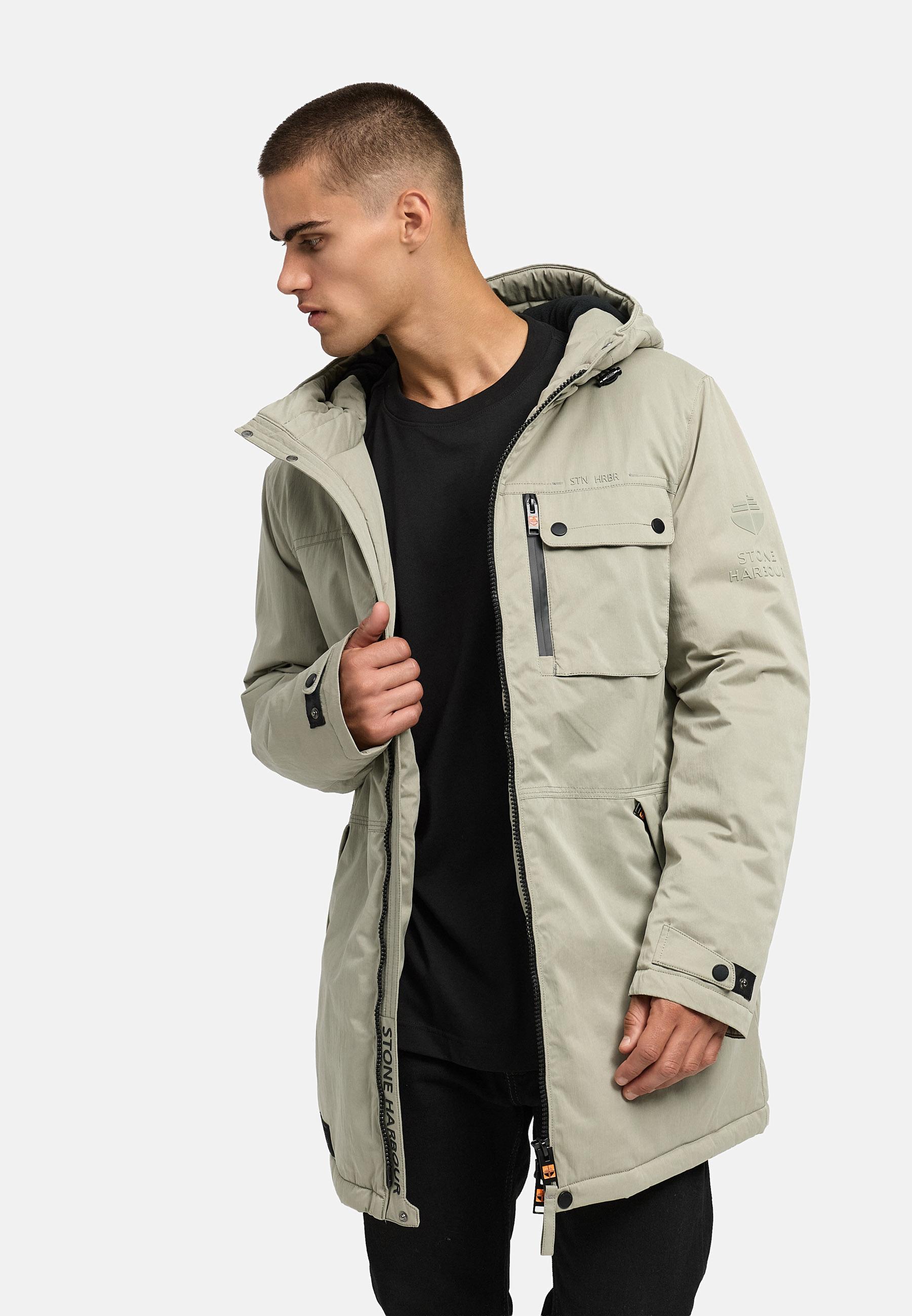 Winterparka mit Kapuze "Fintaan XX" Silver Grey