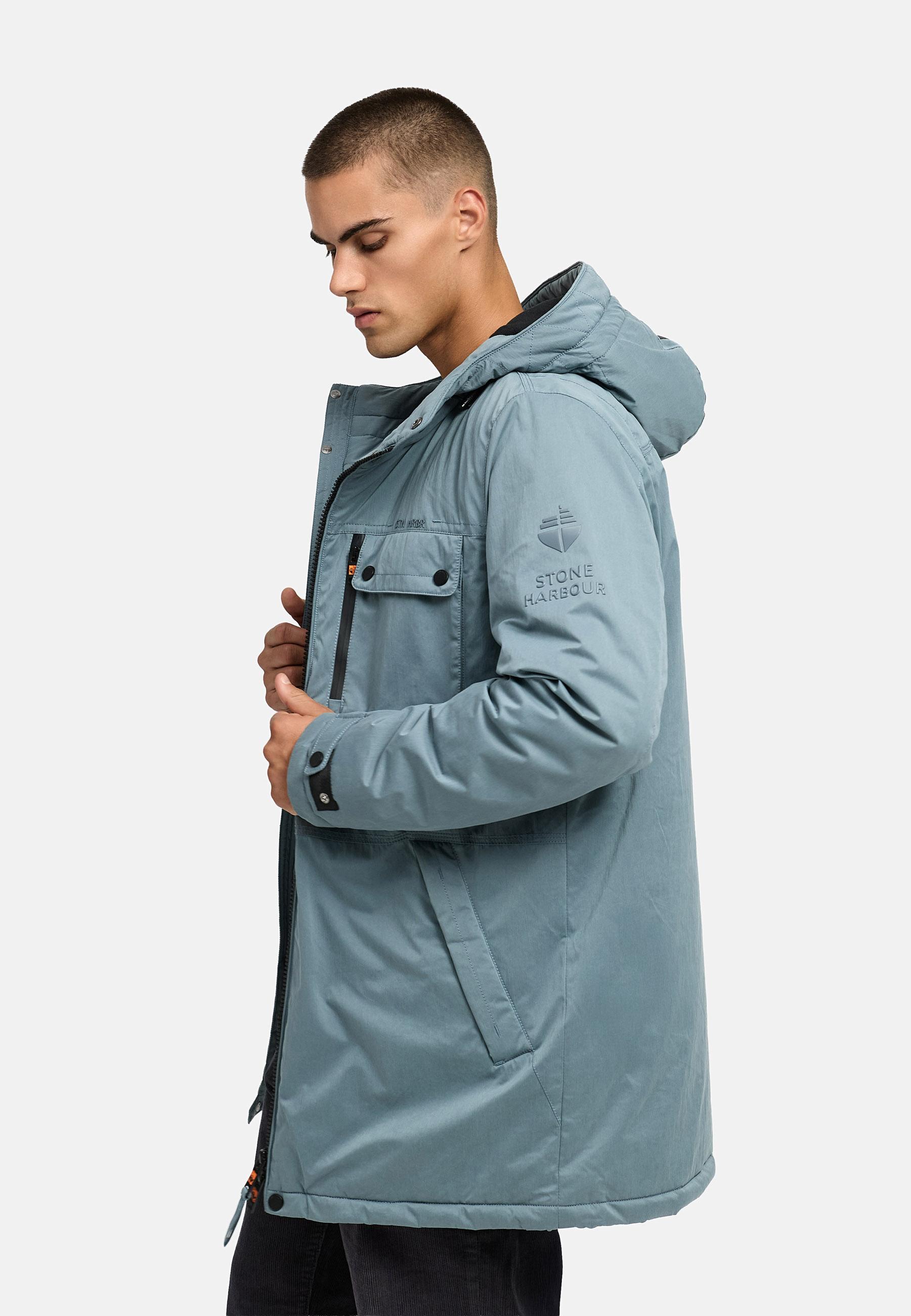 Winterparka mit Kapuze "Fintaan XX" Stormy Blue