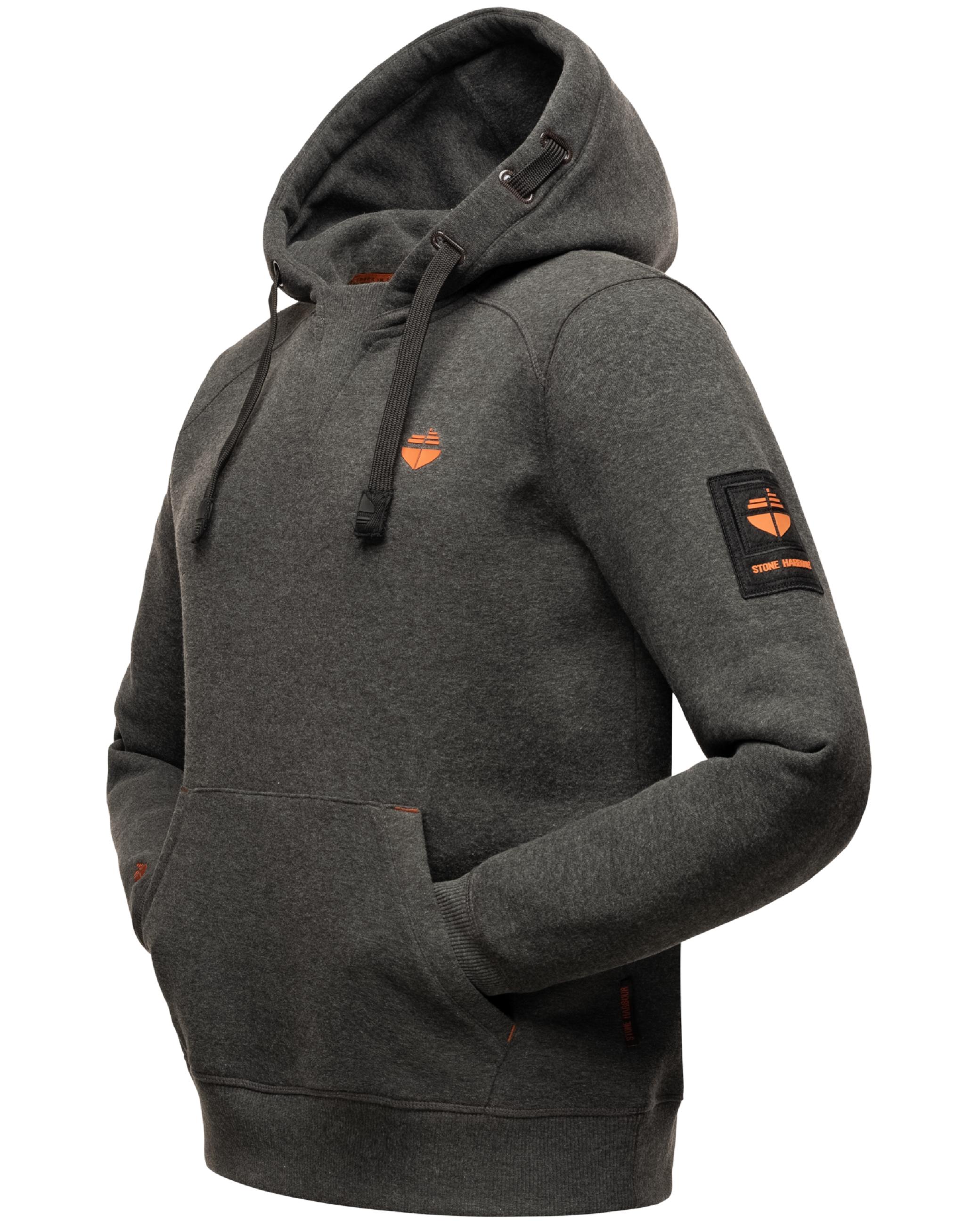 Sportlicher Hoodie "Funny Finch" Dark Grey Melange