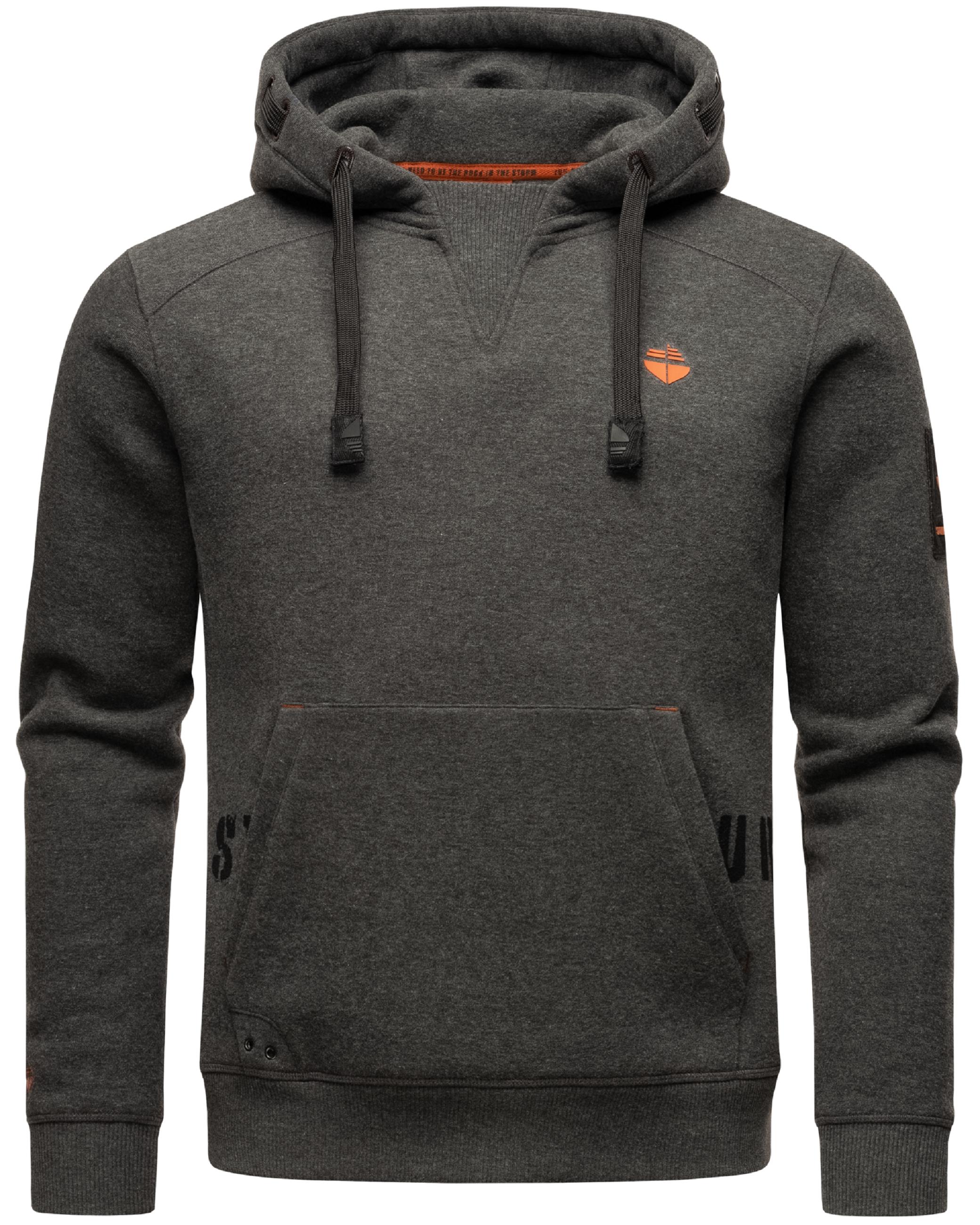 Sportlicher Hoodie "Funny Finch" Dark Grey Melange