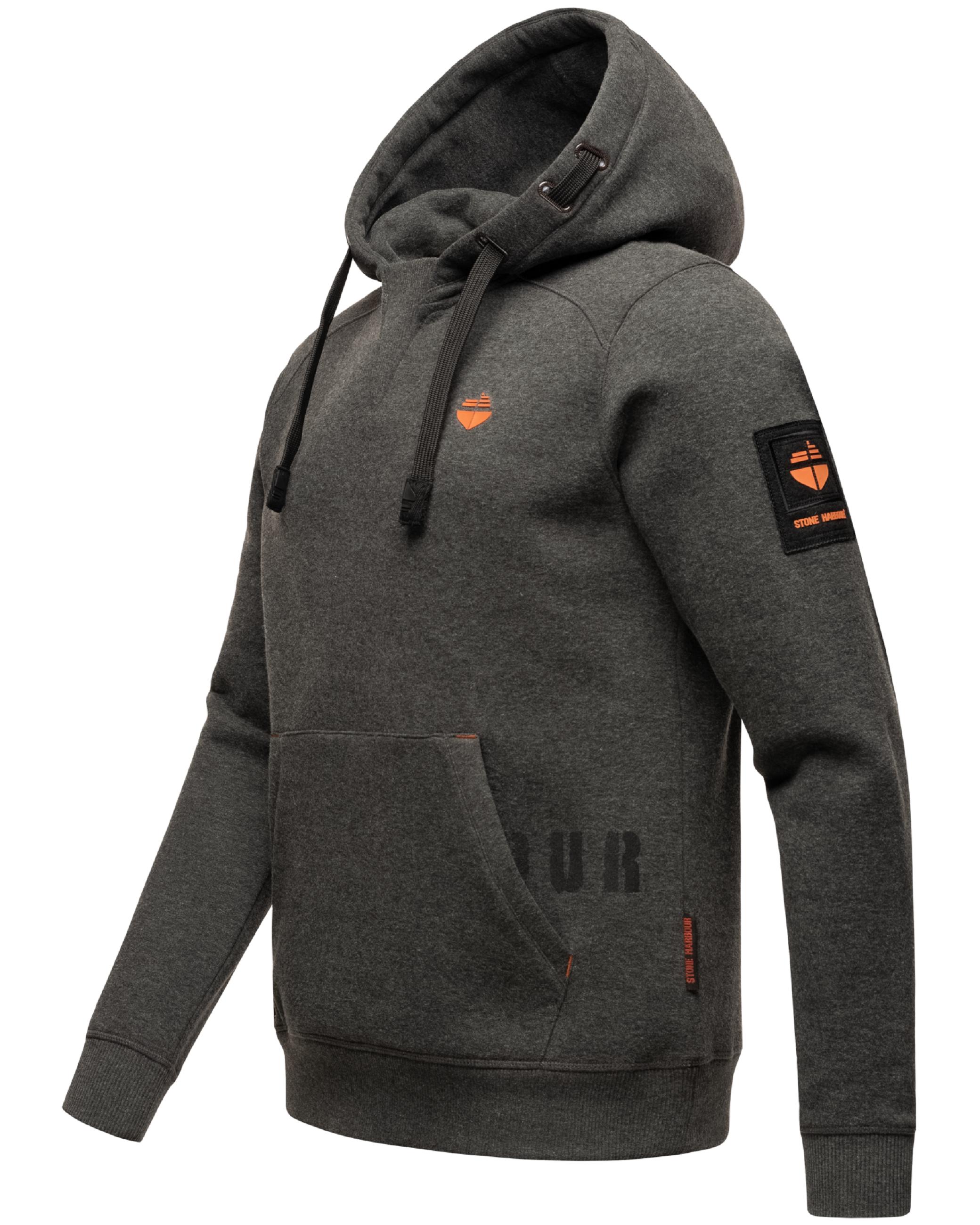 Sportlicher Hoodie "Funny Finch" Dark Grey Melange