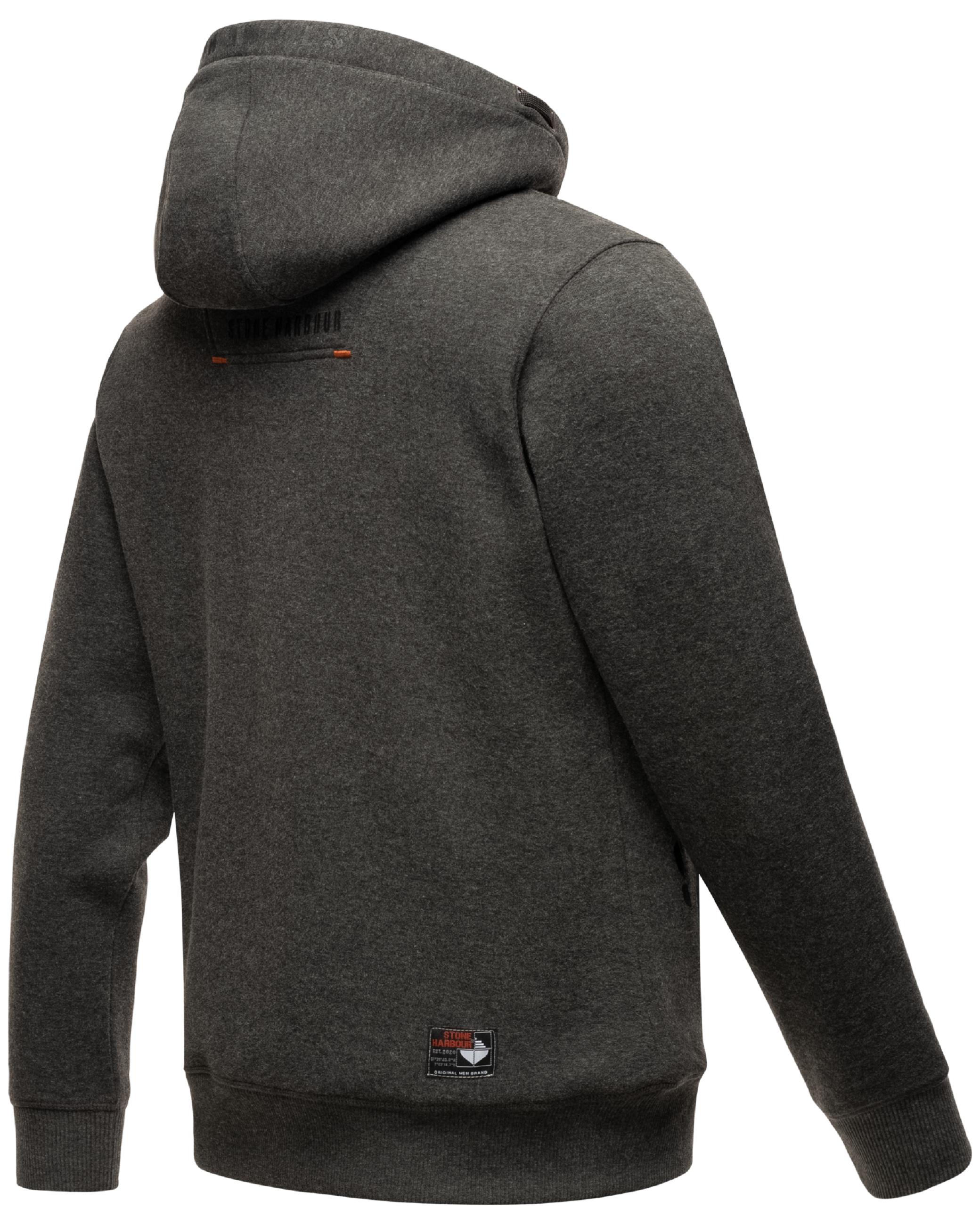 Sportlicher Hoodie "Funny Finch" Dark Grey Melange