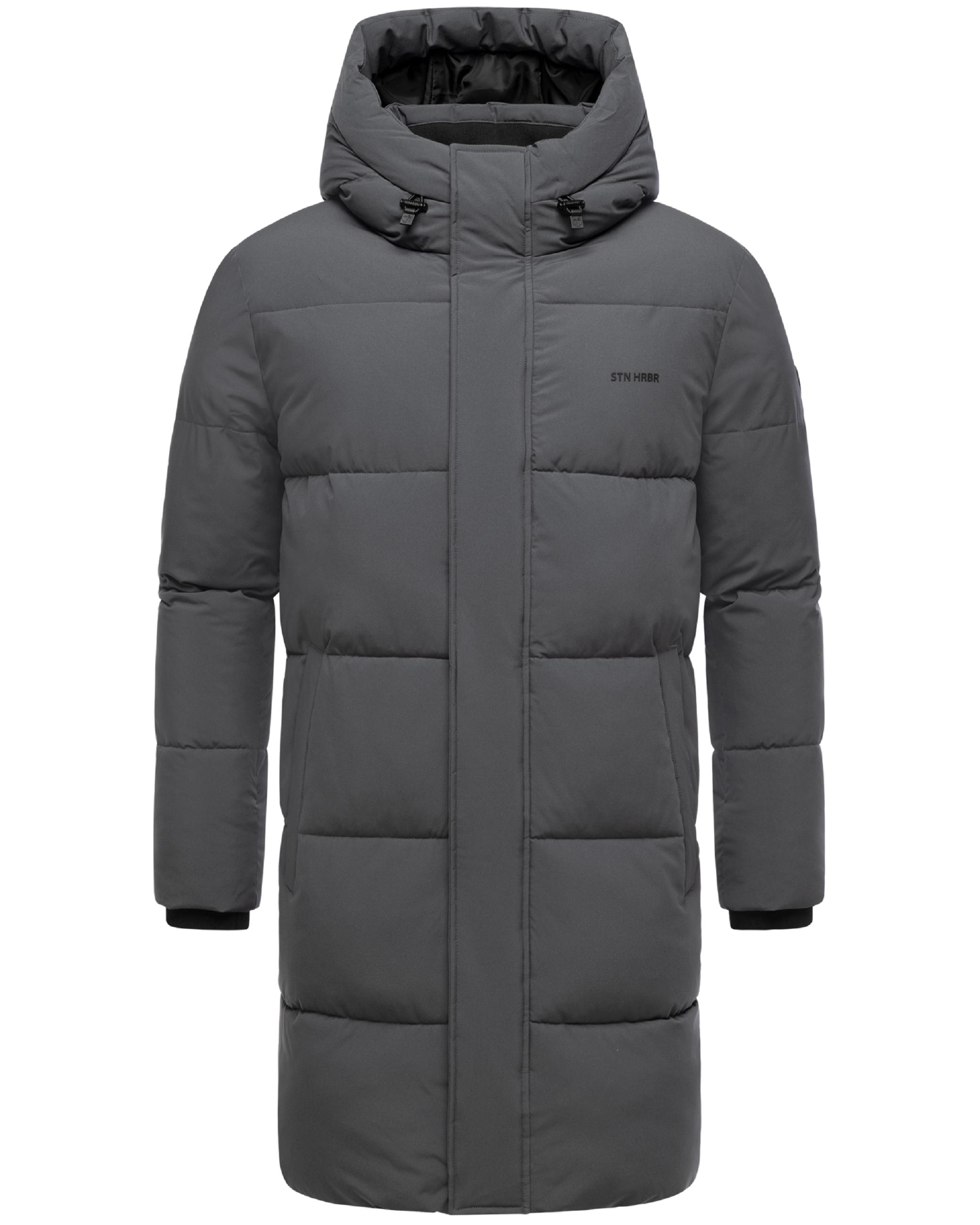 Winter Steppmantel mit Kapuze "Hadrieen XX" Anthracite