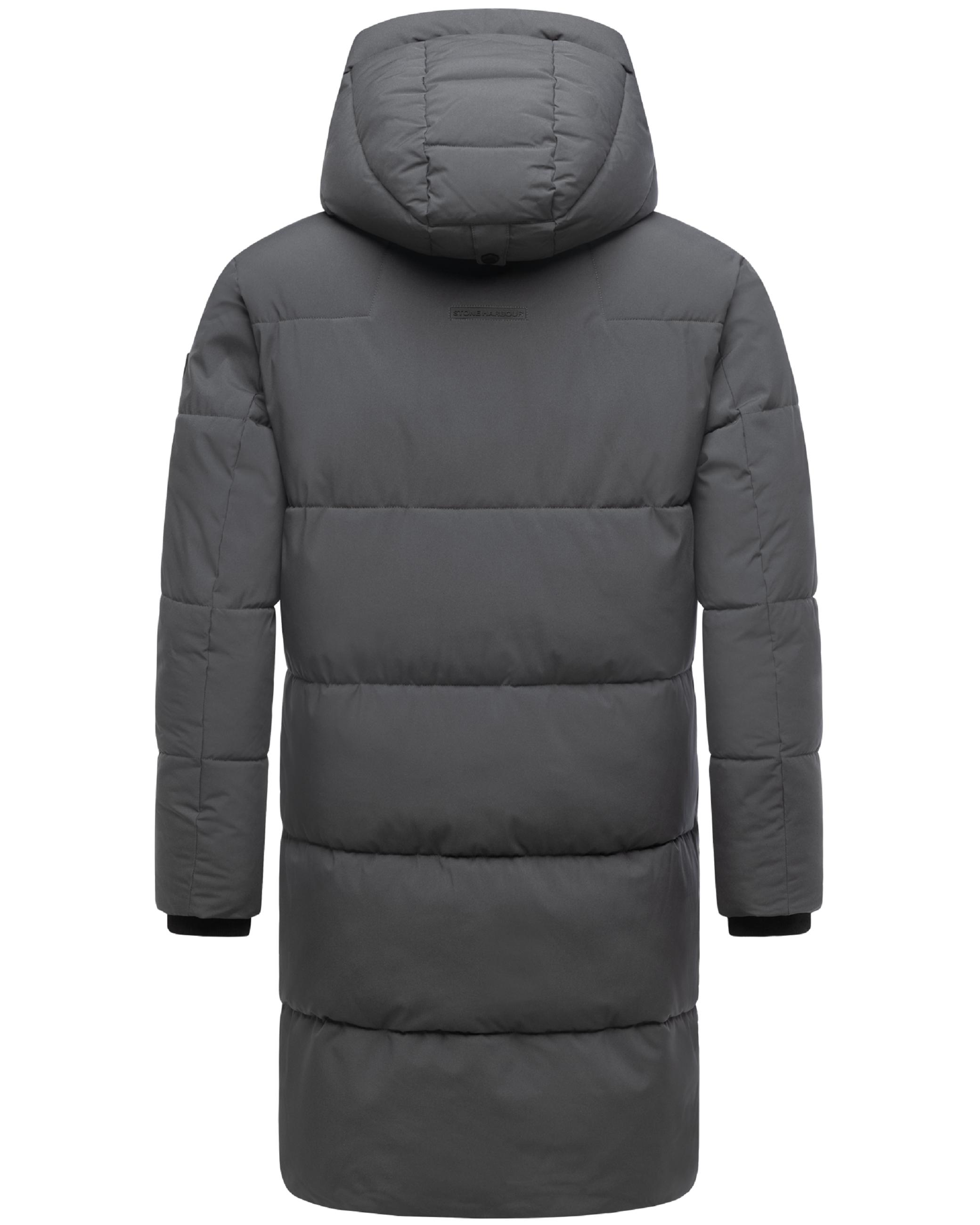 Winter Steppmantel mit Kapuze "Hadrieen XX" Anthracite