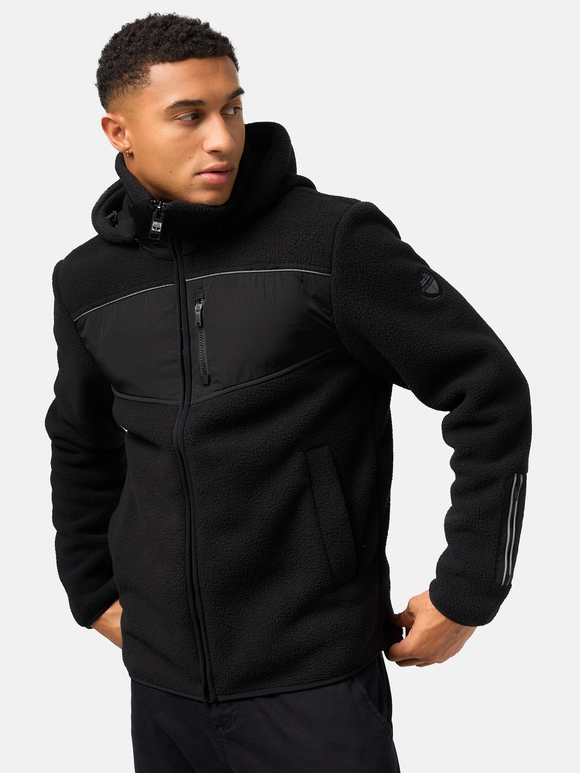 Fleecejacke mit Kapuze "Illian" Black