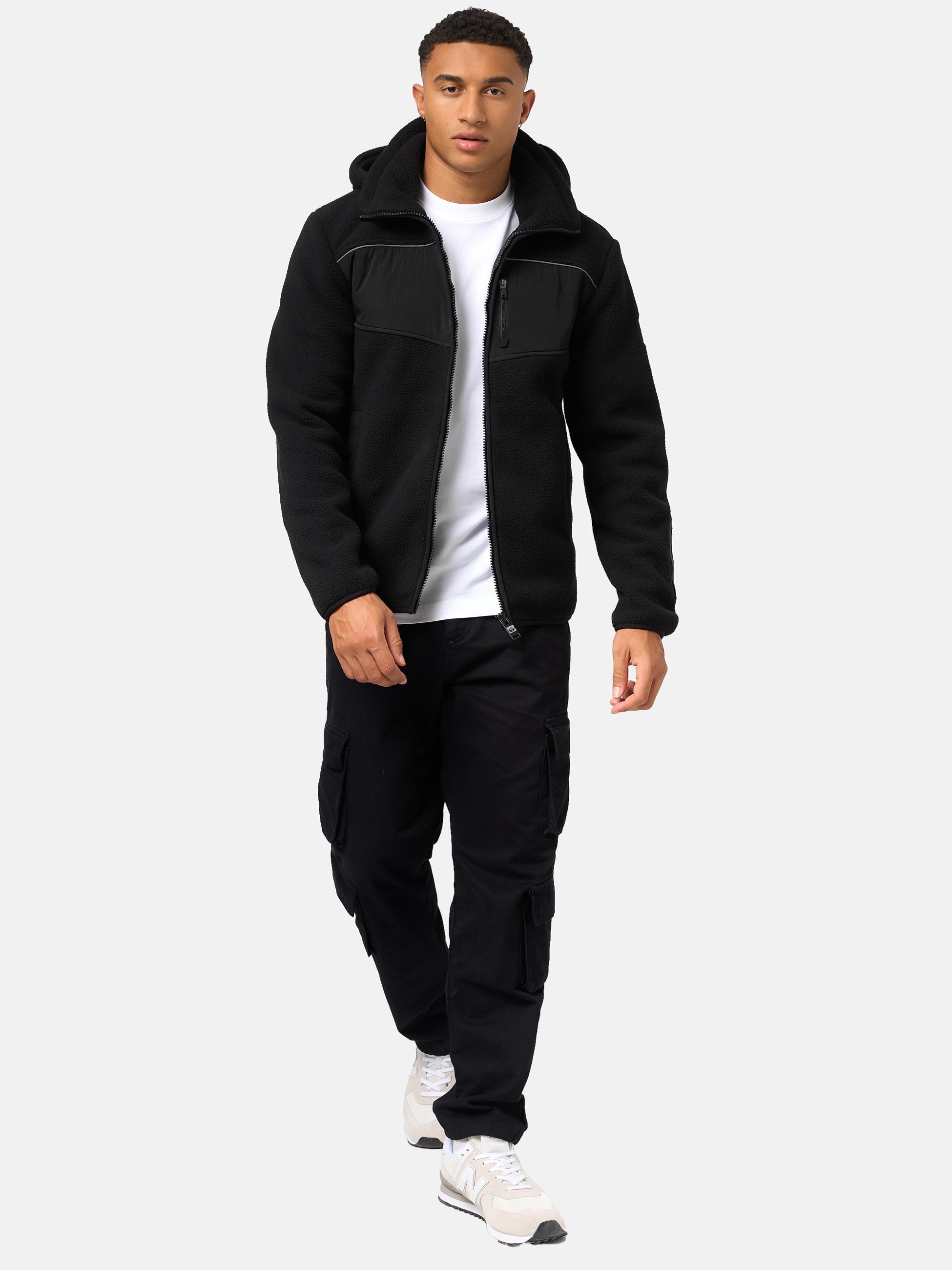 Fleecejacke mit Kapuze "Illian" Black