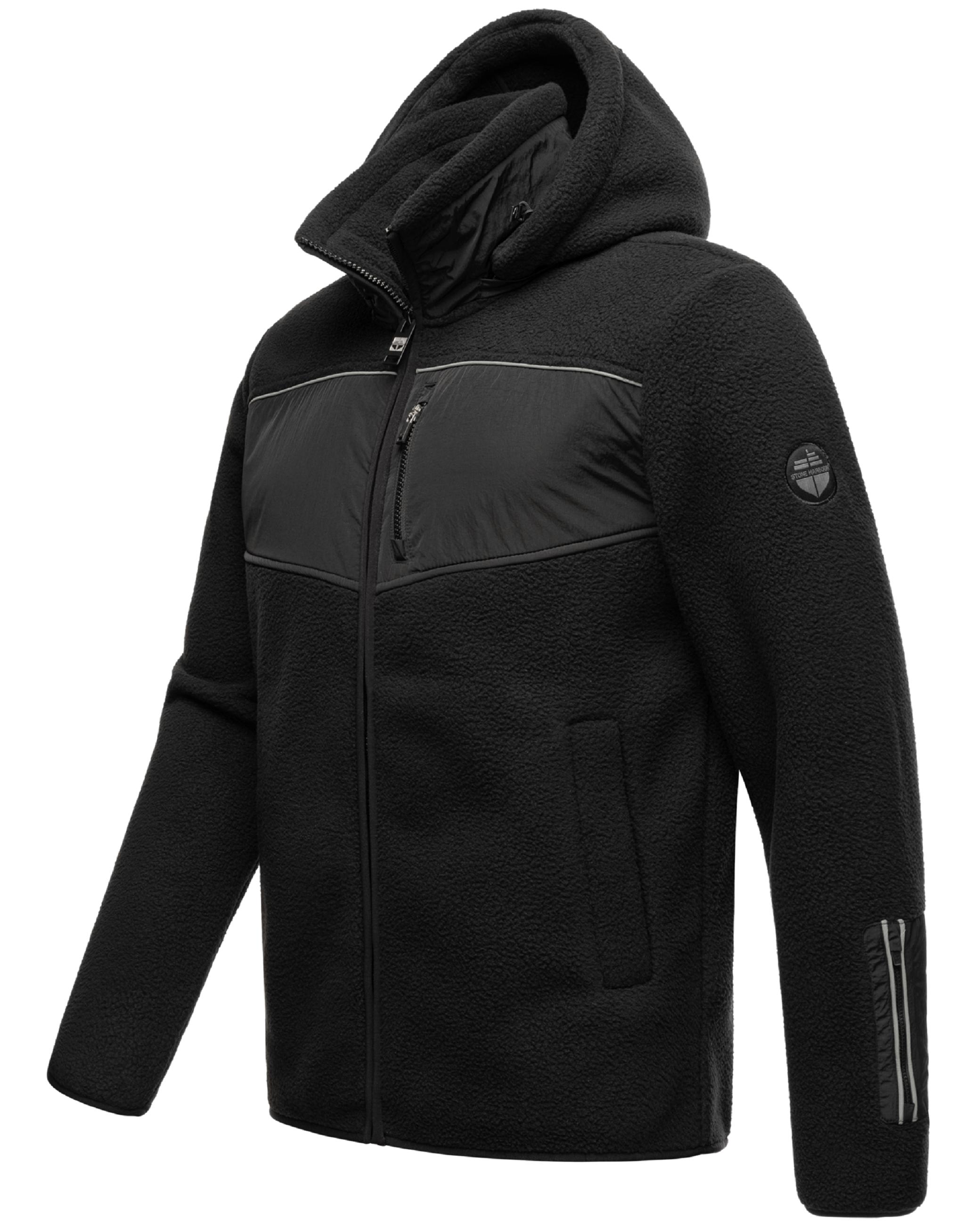 Fleecejacke mit Kapuze "Illian" Black