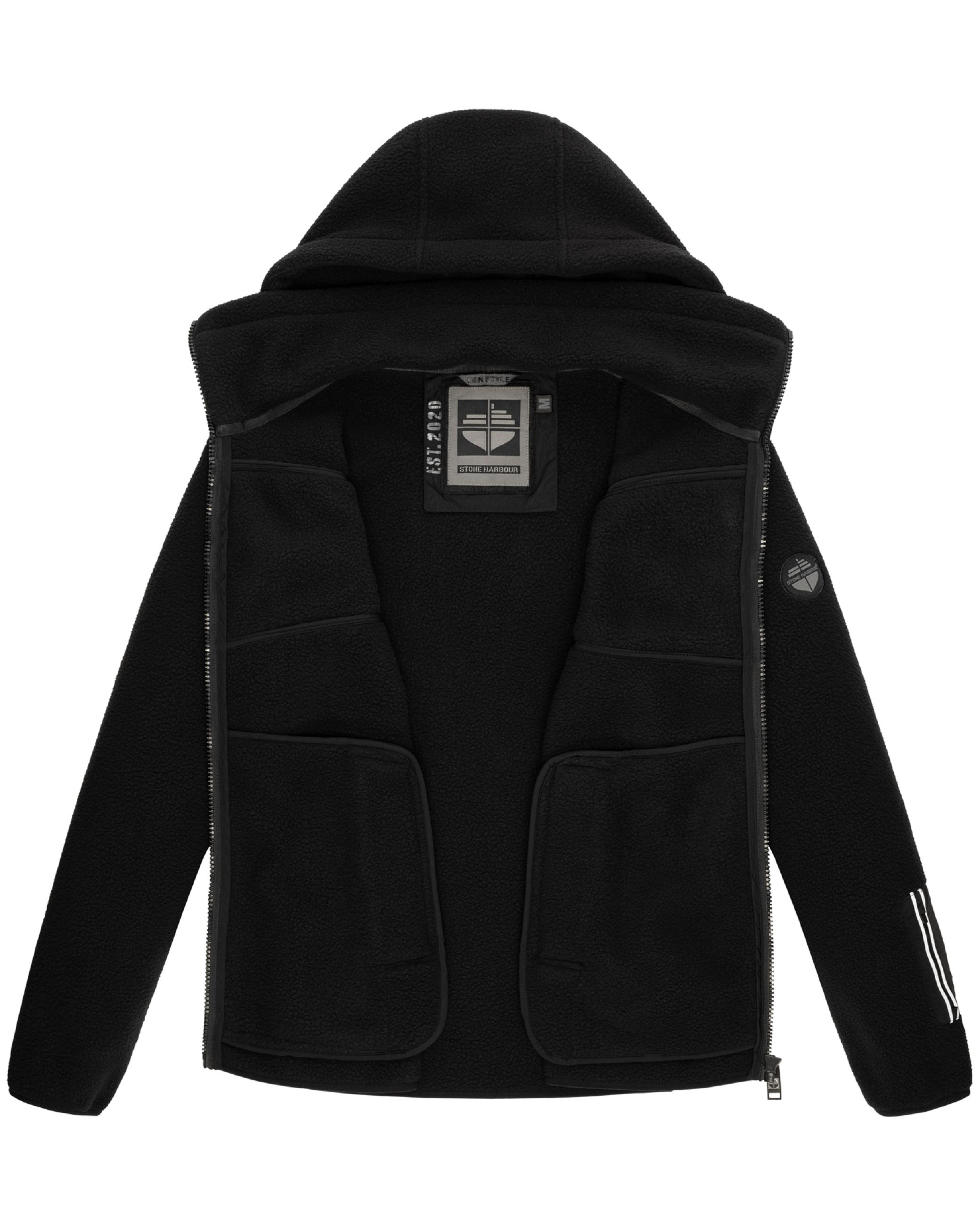 Fleecejacke mit Kapuze "Illian" Black