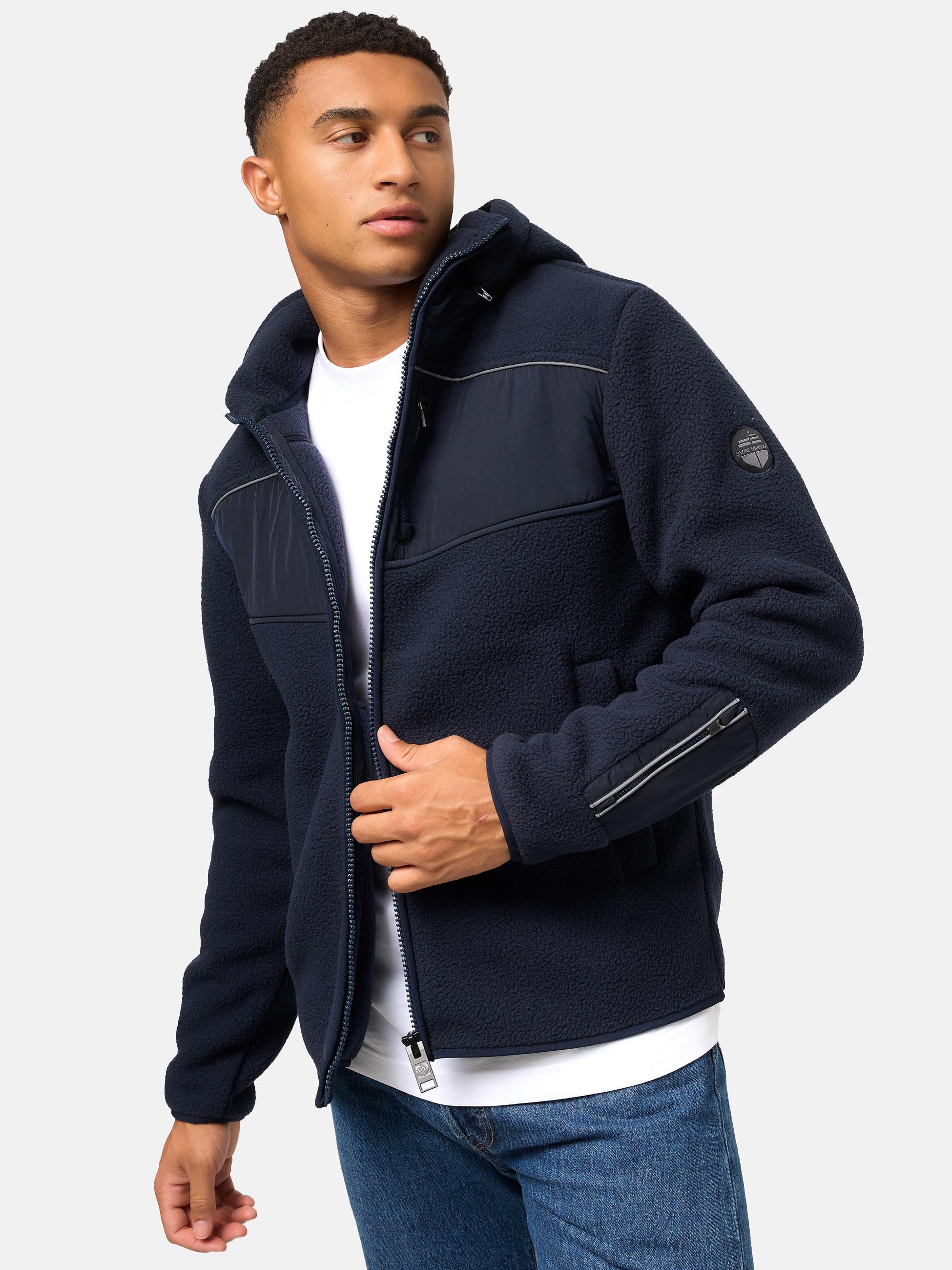 Fleecejacke mit Kapuze "Illian" Navy