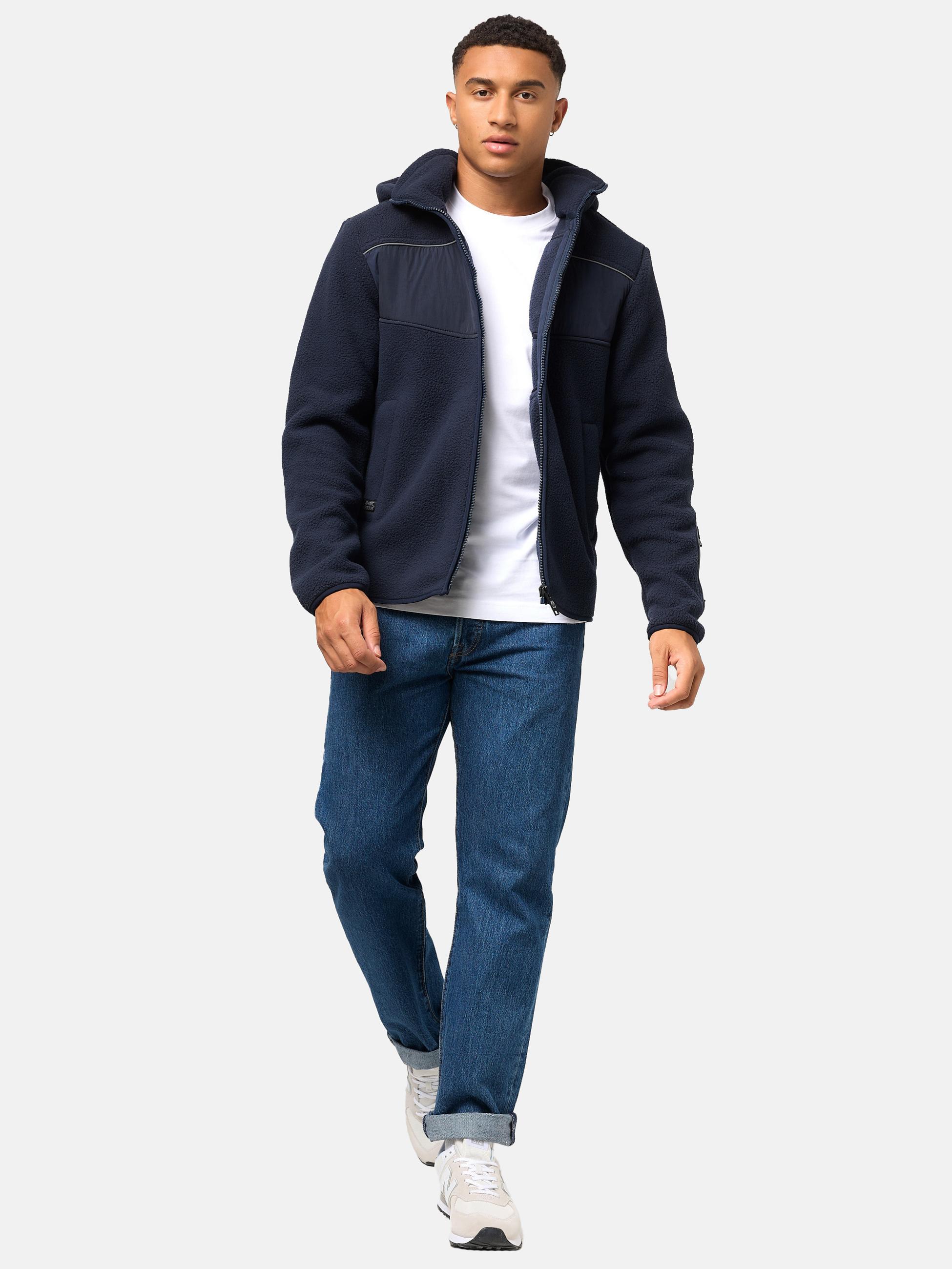 Fleecejacke mit Kapuze "Illian" Navy