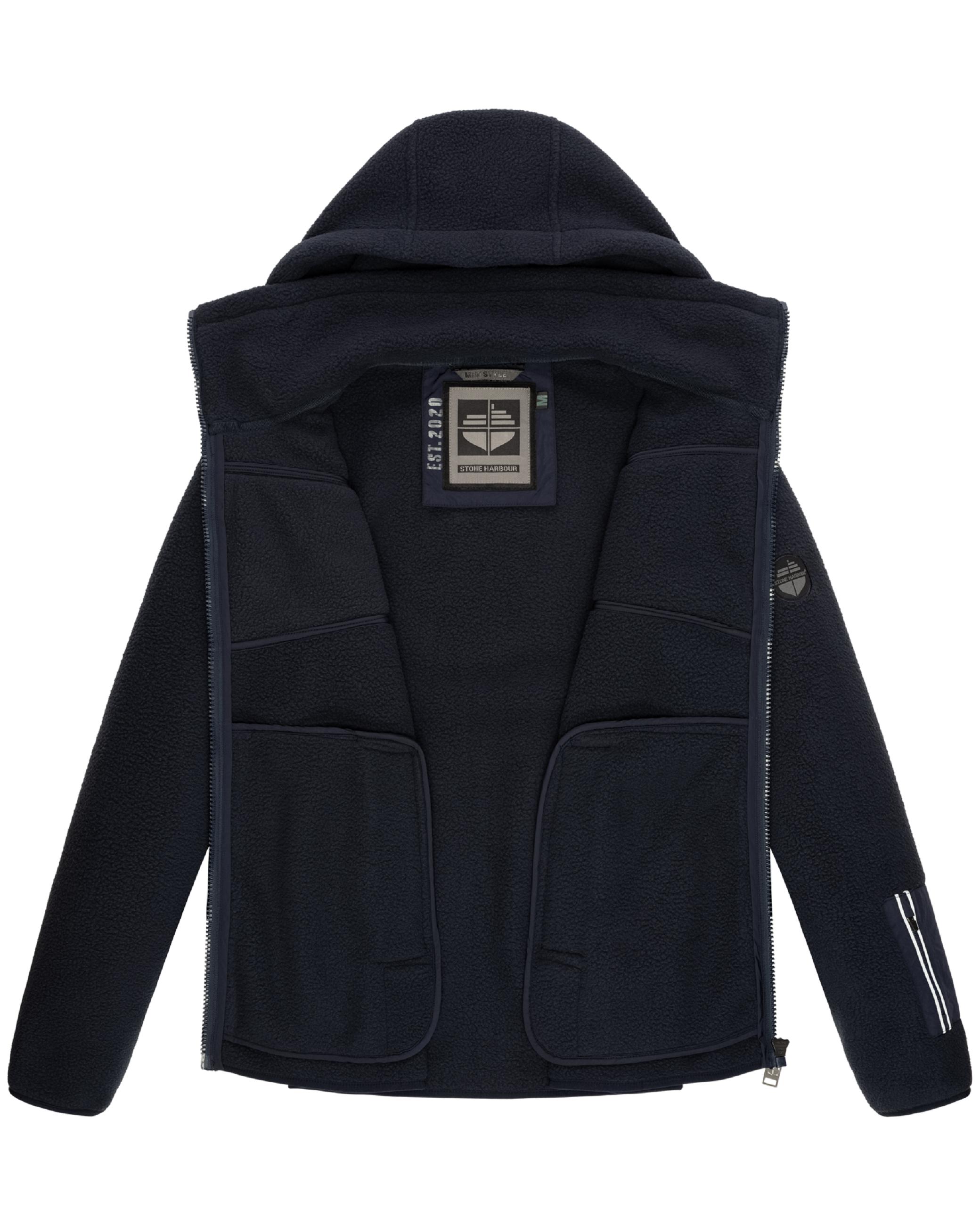 Fleecejacke mit Kapuze "Illian" Navy