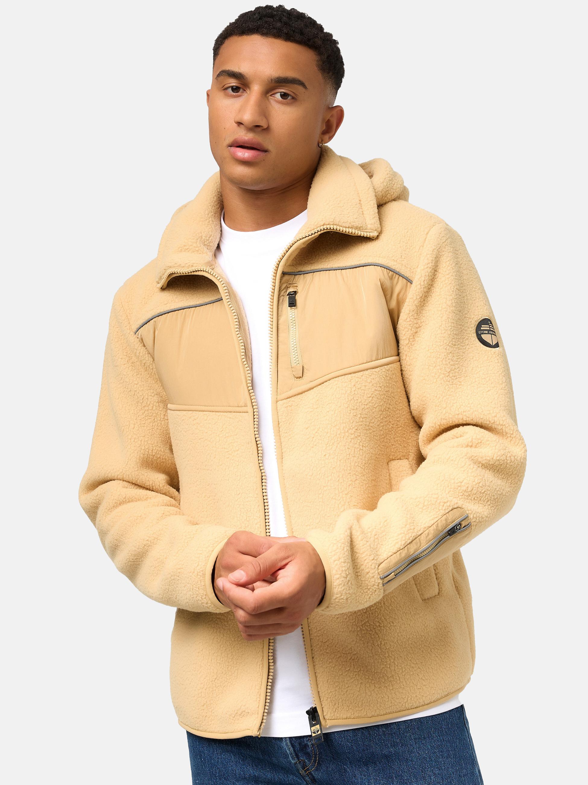 Fleecejacke mit Kapuze "Illian" Sand