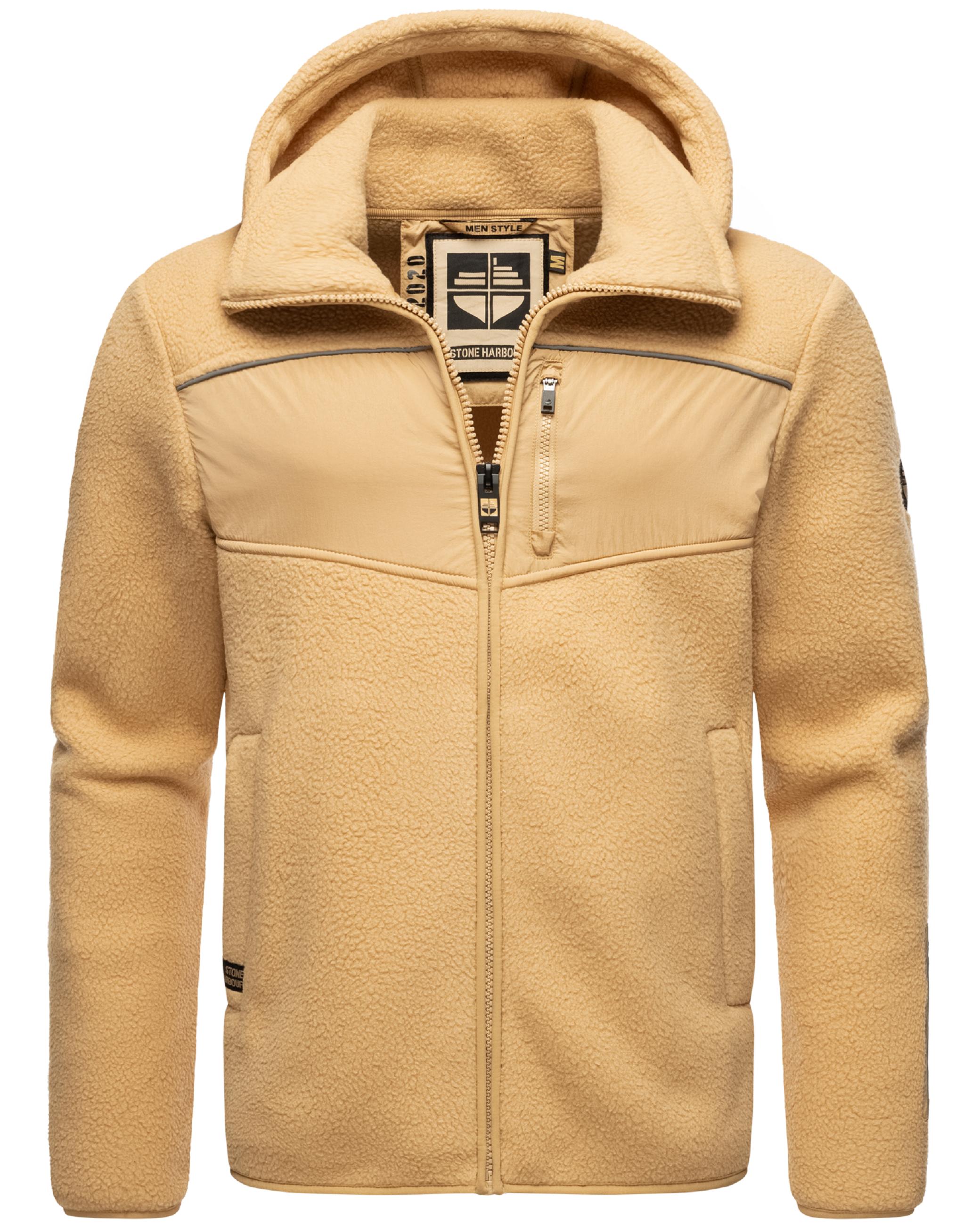 Fleecejacke mit Kapuze "Illian" Sand