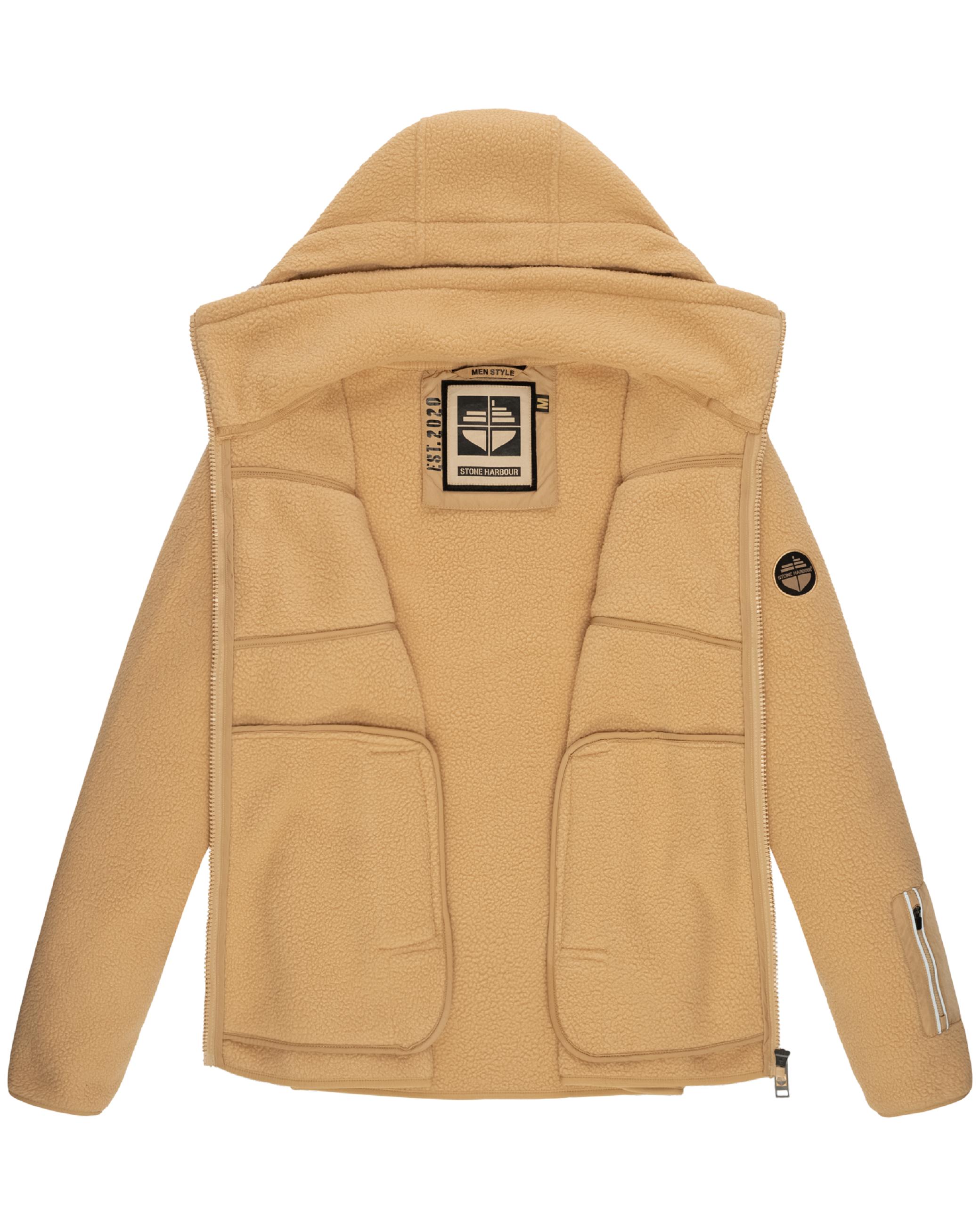 Fleecejacke mit Kapuze "Illian" Sand