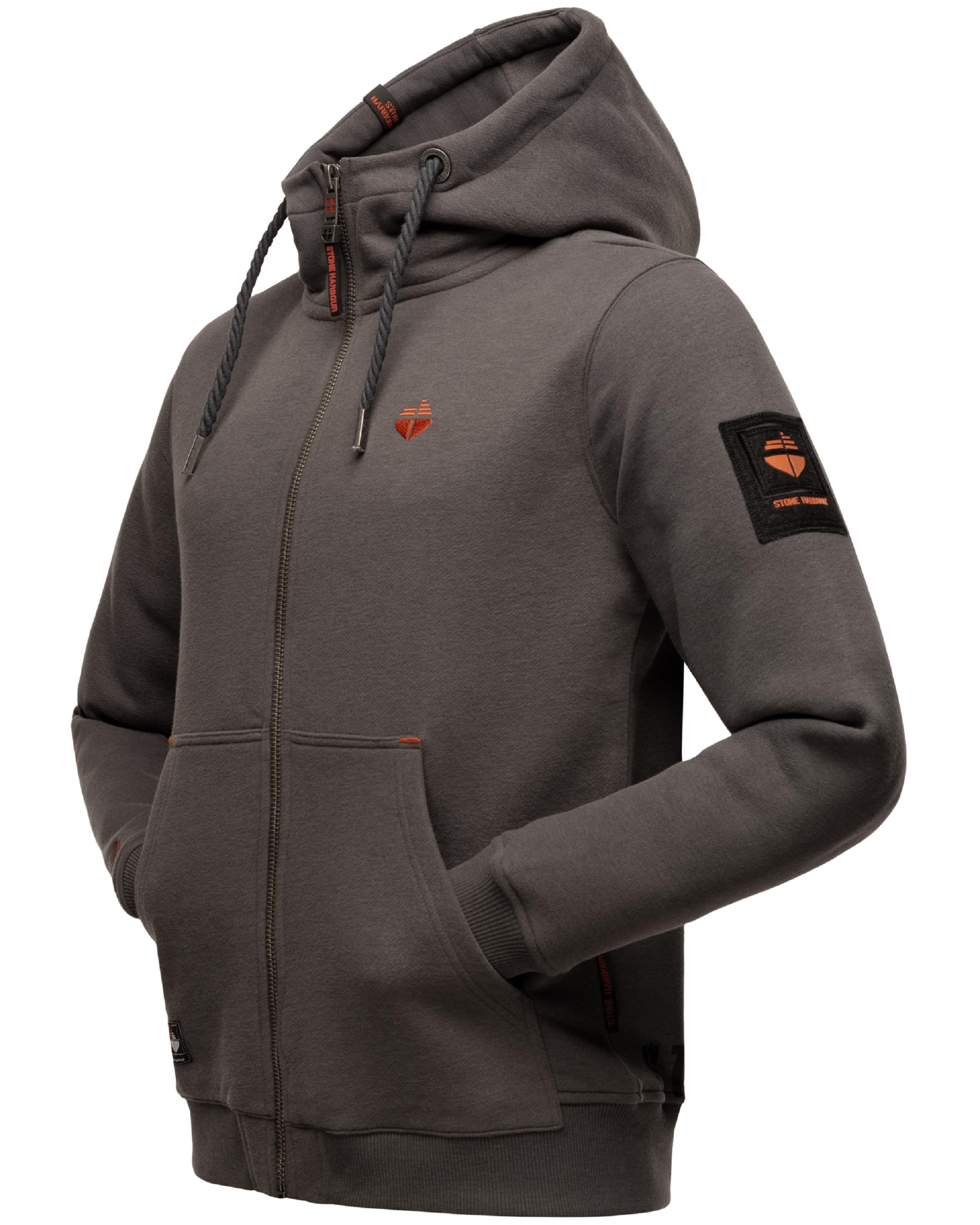 Lässige Sweatjacke mit Kapuze "Jacobi Jamie" Dark Grey