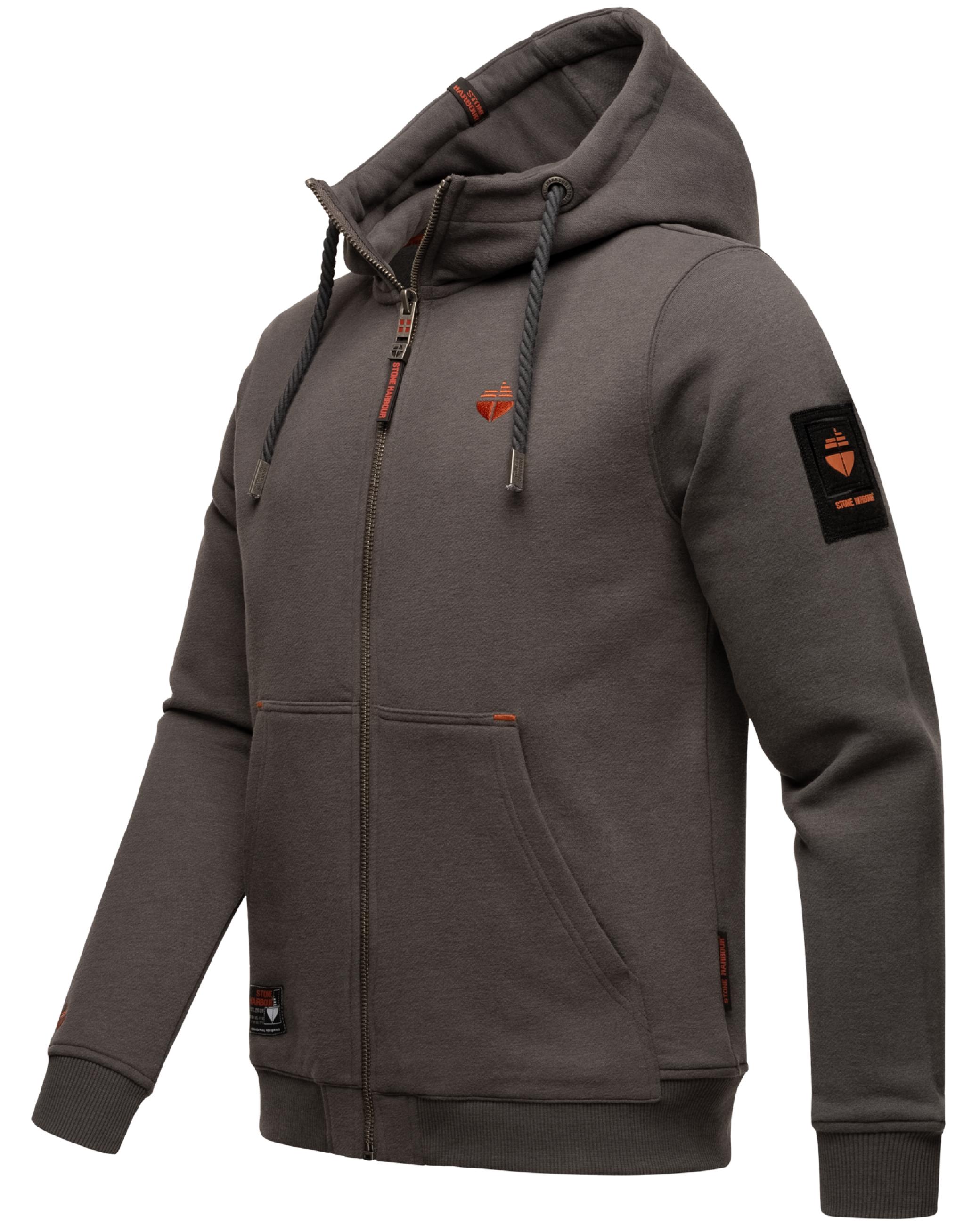 Lässige Sweatjacke mit Kapuze "Jacobi Jamie" Dark Grey