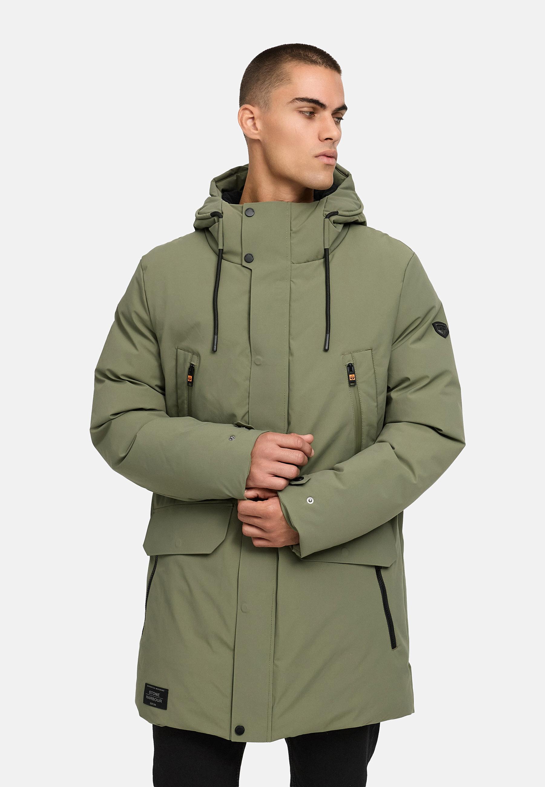 Winterparka mit Kapuze "Kitraan XX" Dusty Olive