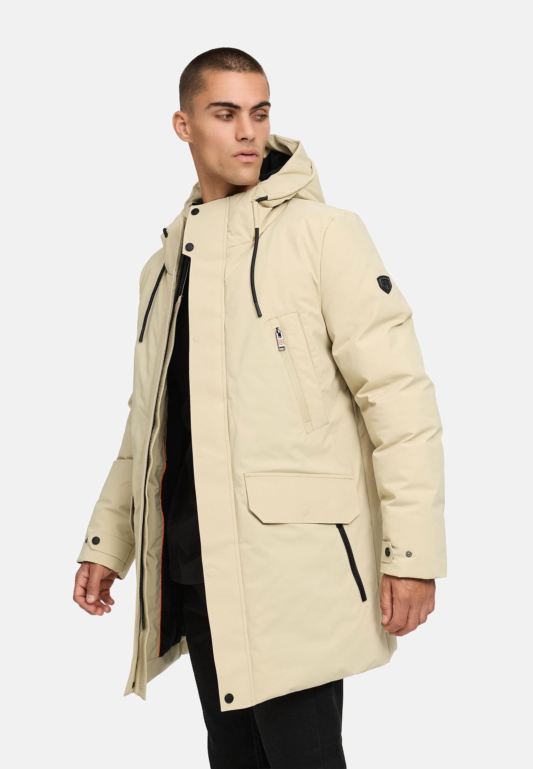 Winterparka mit Kapuze "Kitraan XX" Sand