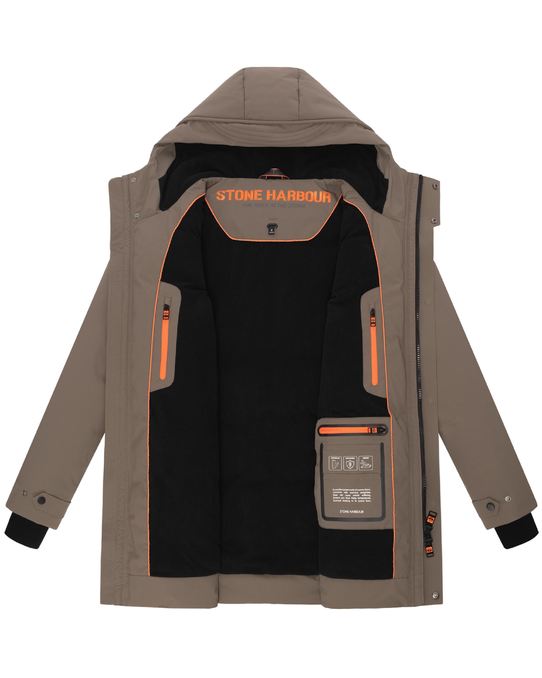 Winterparka mit Kapuze "Kitraan XX" Stone Brown