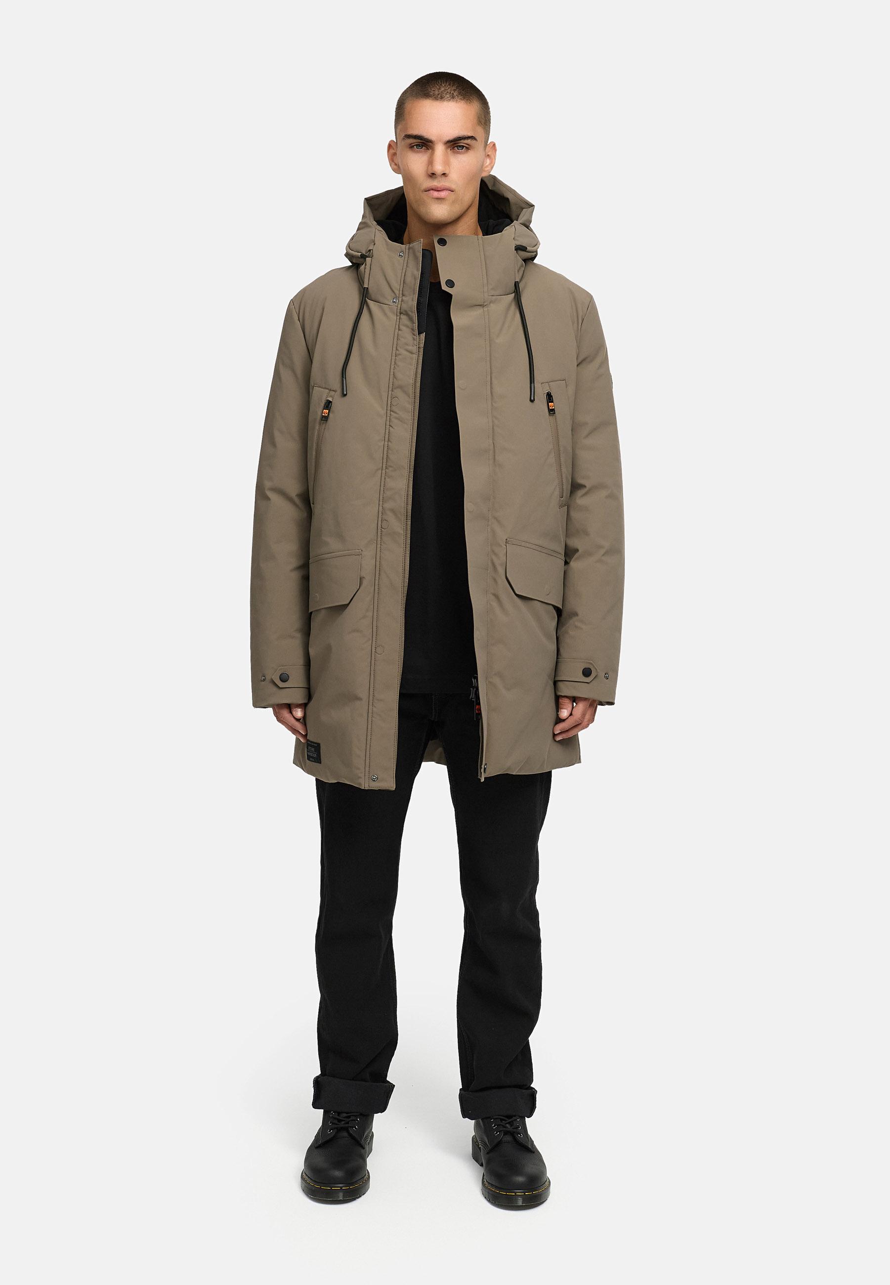 Winterparka mit Kapuze "Kitraan XX" Stone Brown