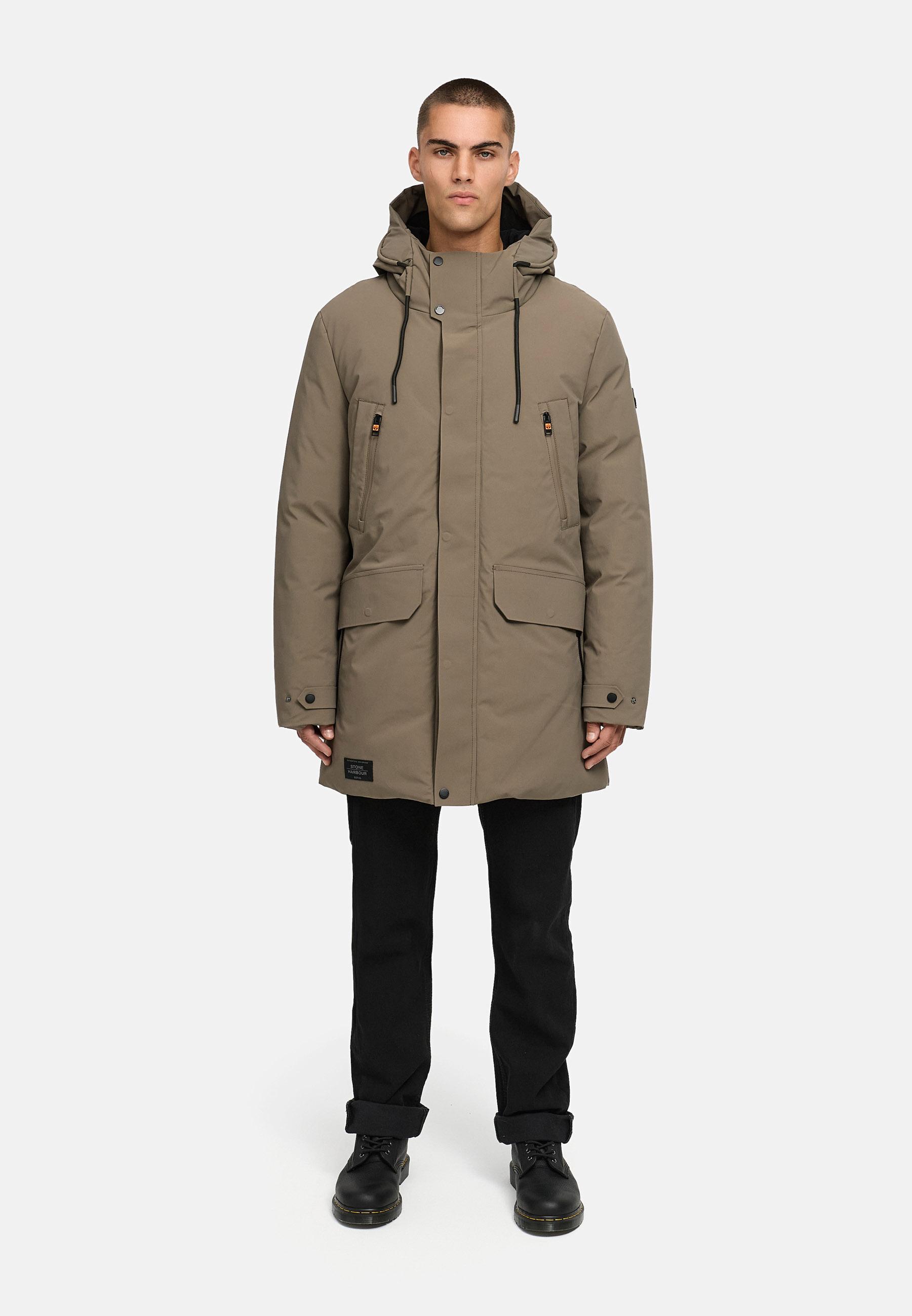 Winterparka mit Kapuze "Kitraan XX" Stone Brown