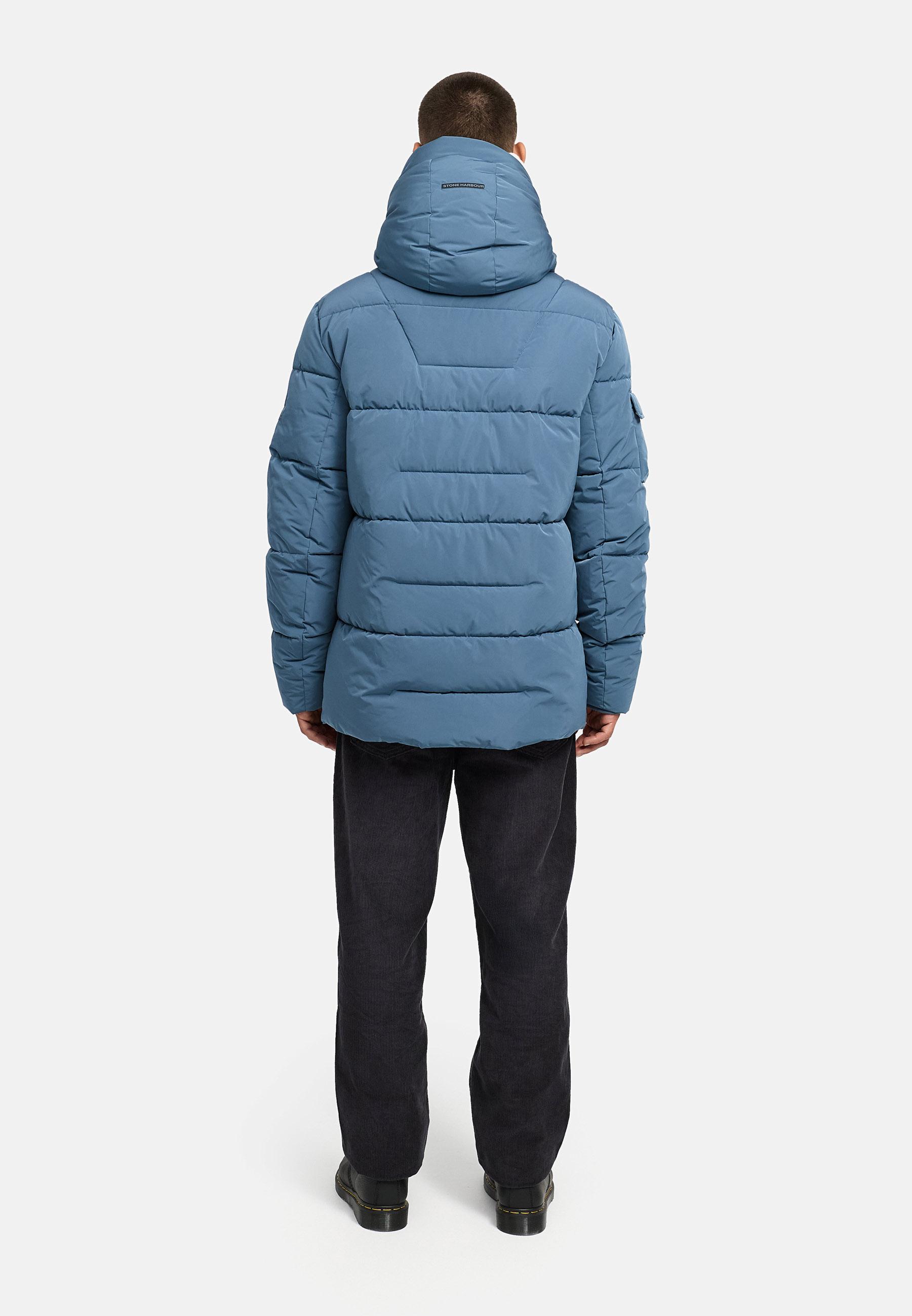 Steppjacke mit Teddyfleece-Einsatz "Lauroo XX" Dusty Blue