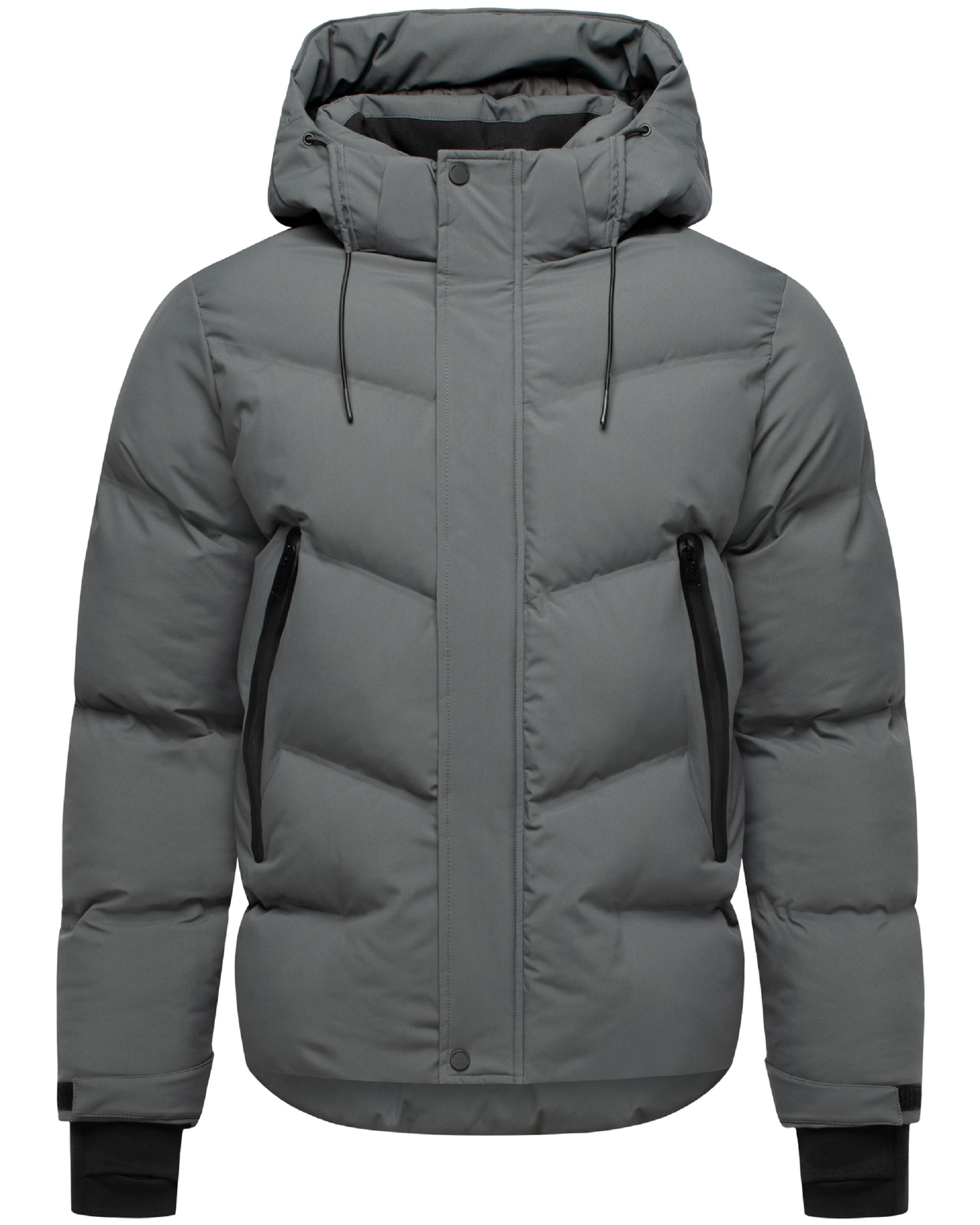 Winter Steppjacke mit Kapuze "Livianoo XX" Anthracite