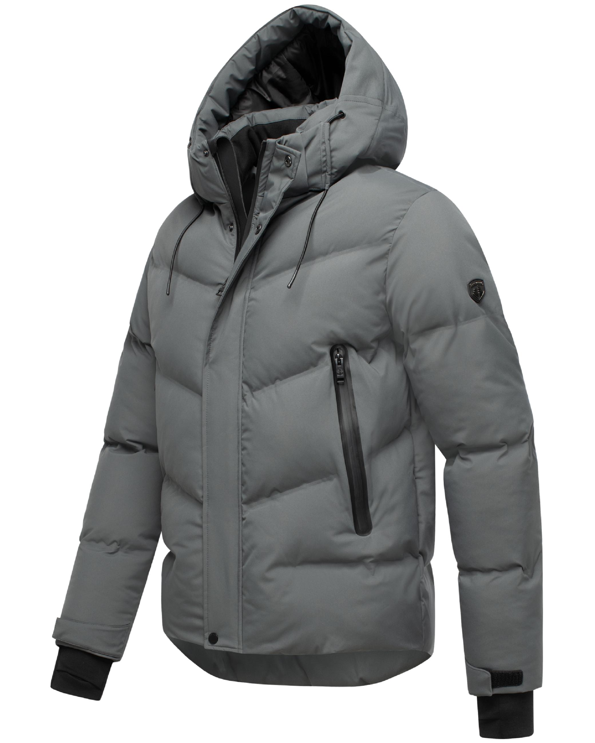 Winter Steppjacke mit Kapuze "Livianoo XX" Anthracite