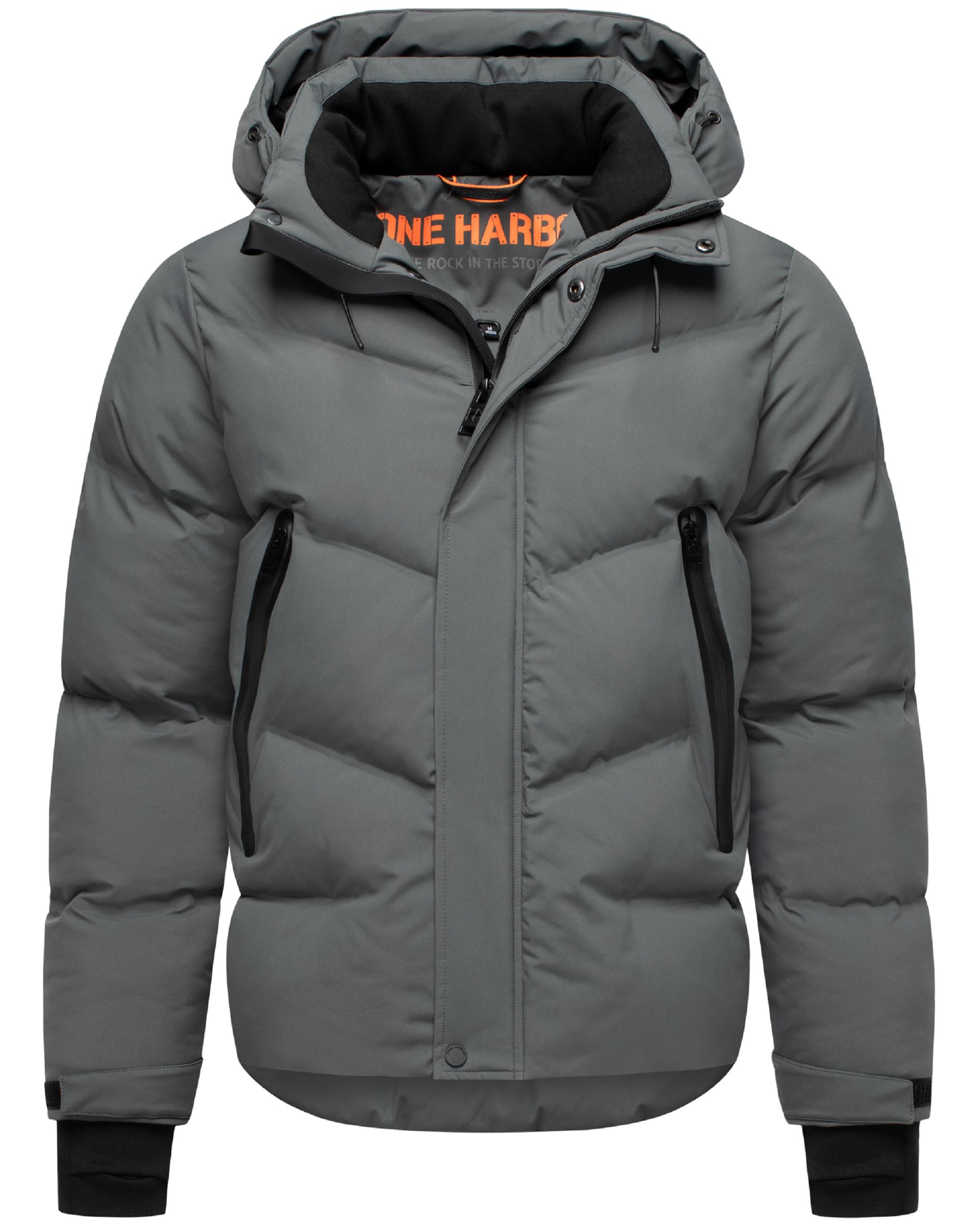 Winter Steppjacke mit Kapuze "Livianoo XX" Anthracite