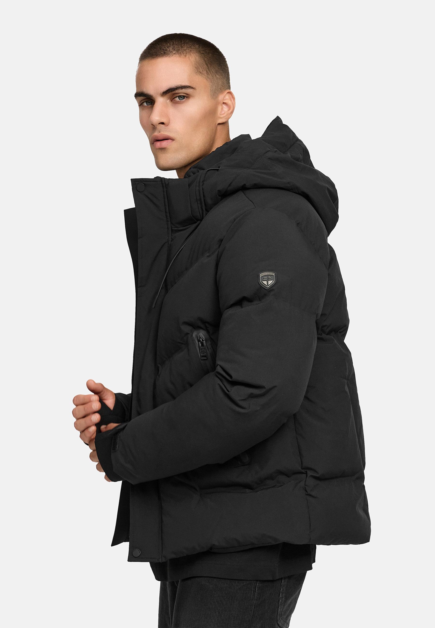Winter Steppjacke mit Kapuze "Livianoo XX" Black