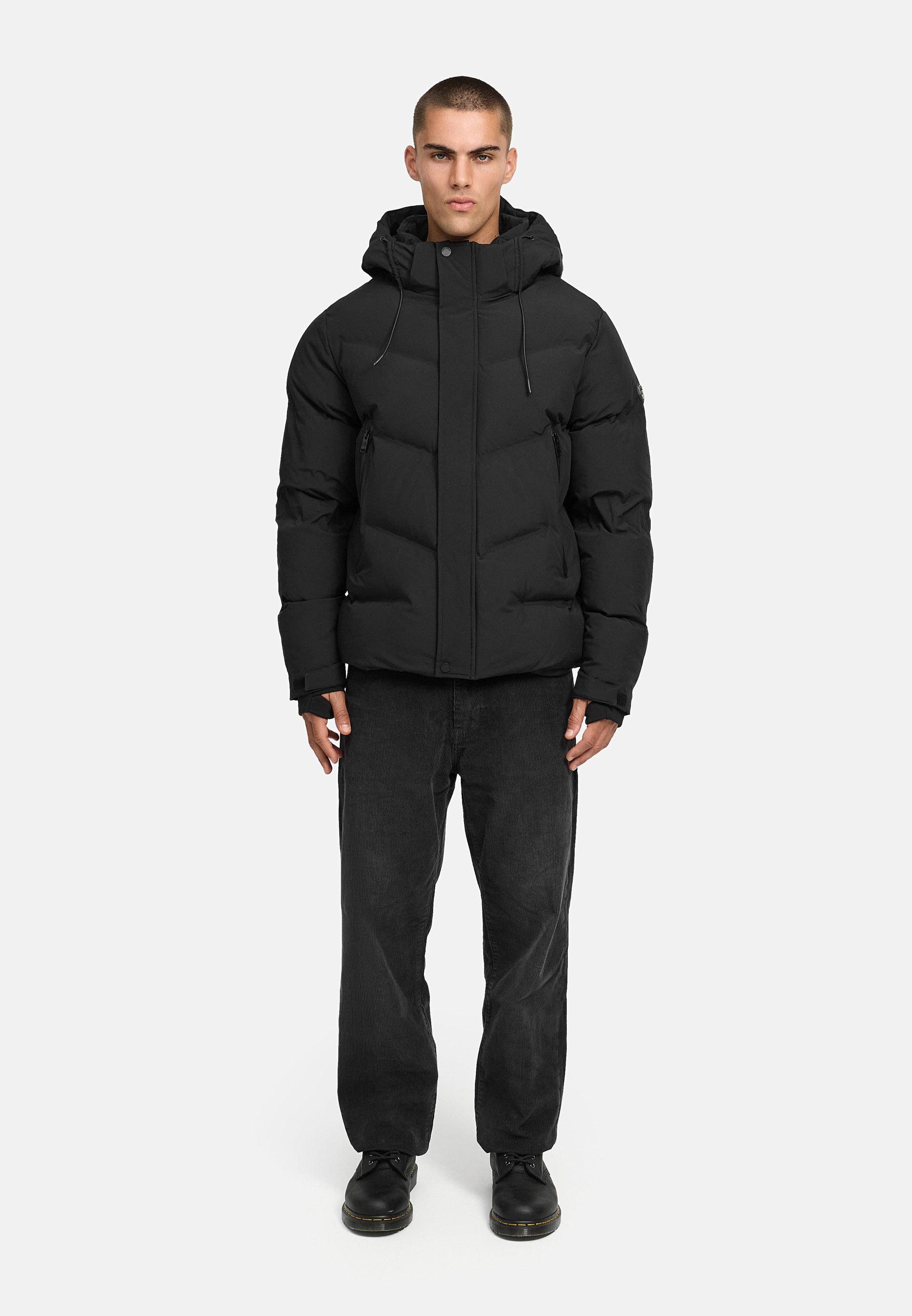 Winter Steppjacke mit Kapuze "Livianoo XX" Black