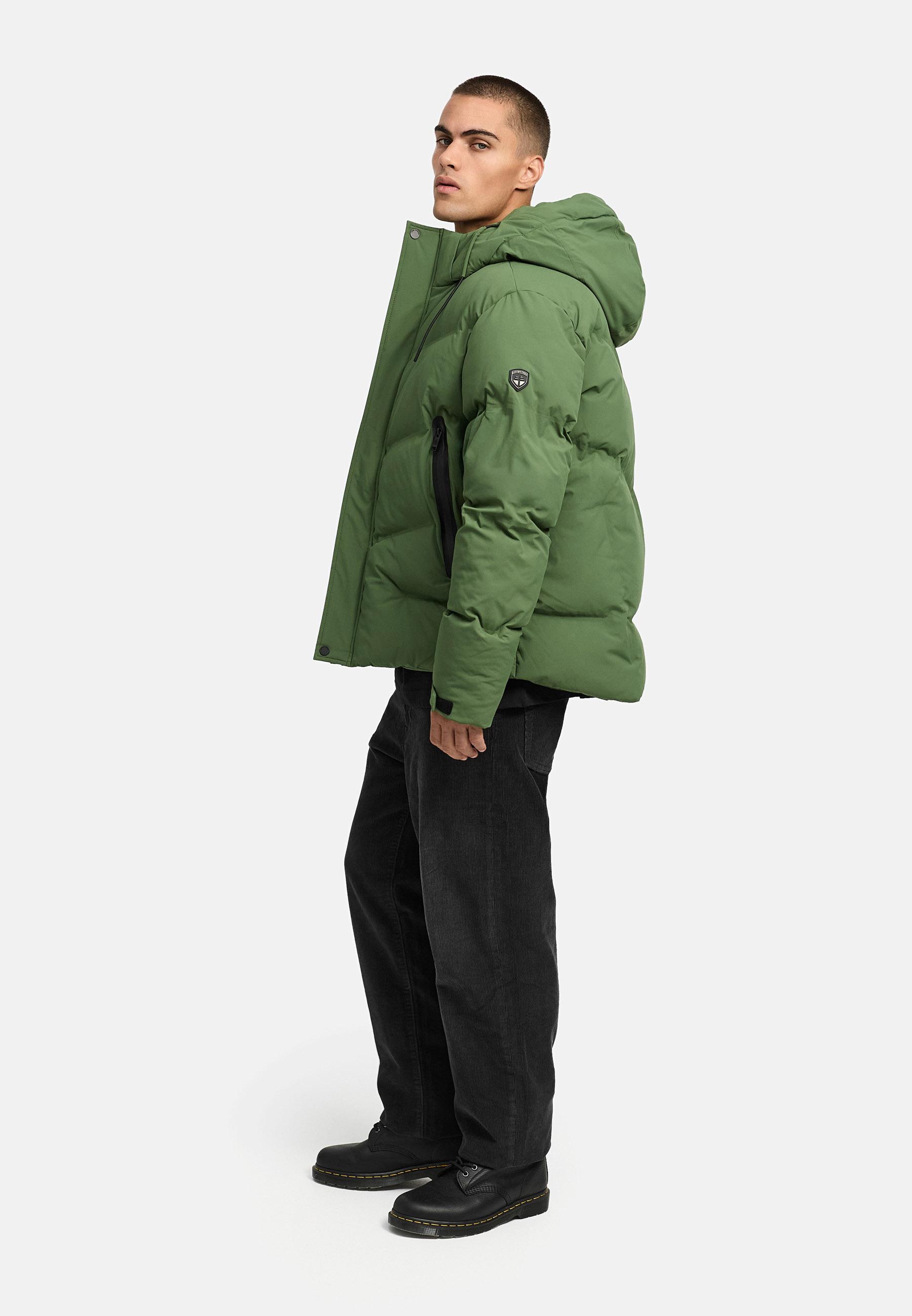 Winter Steppjacke mit Kapuze "Livianoo XX" Pine Olive