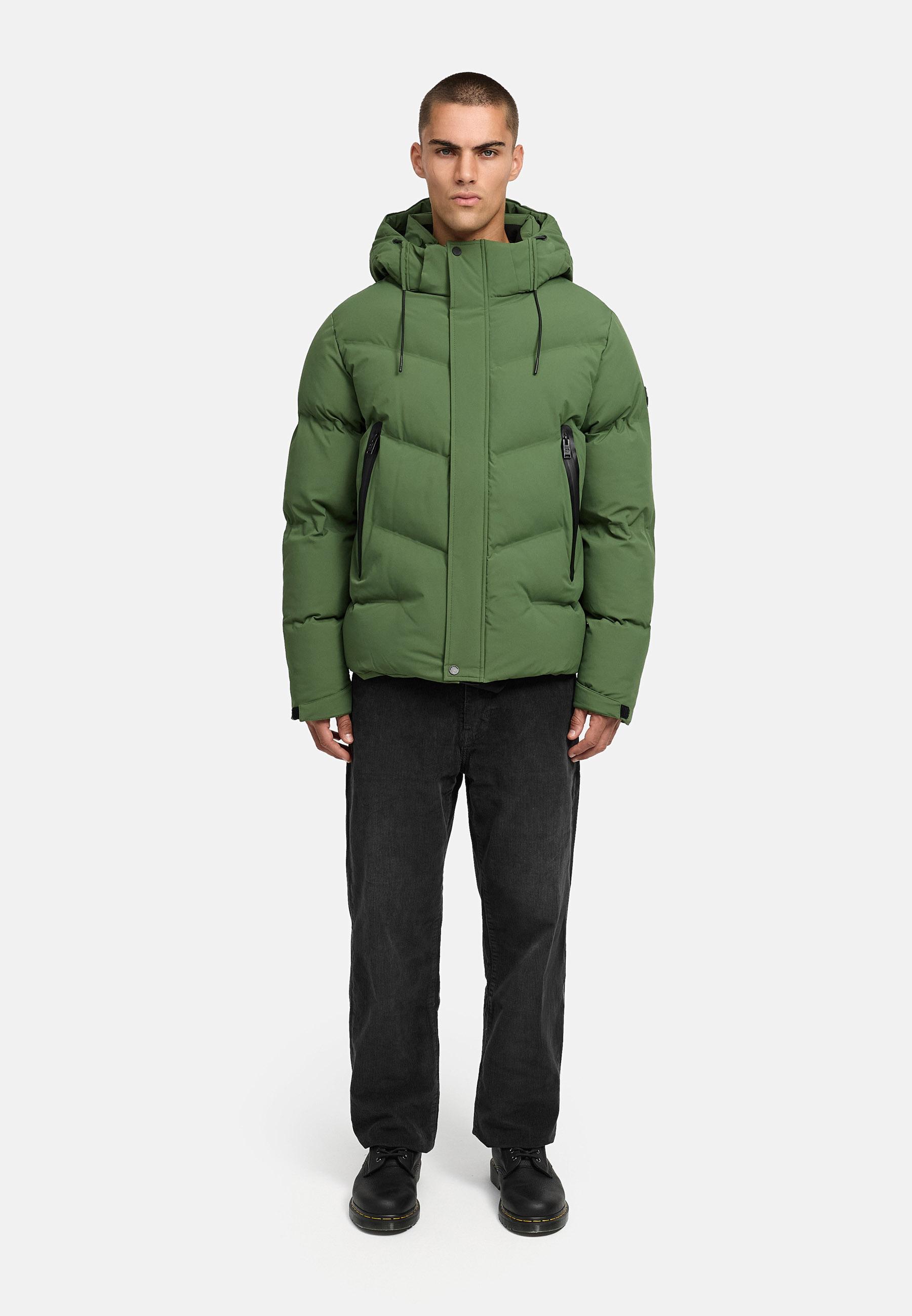 Winter Steppjacke mit Kapuze "Livianoo XX" Pine Olive