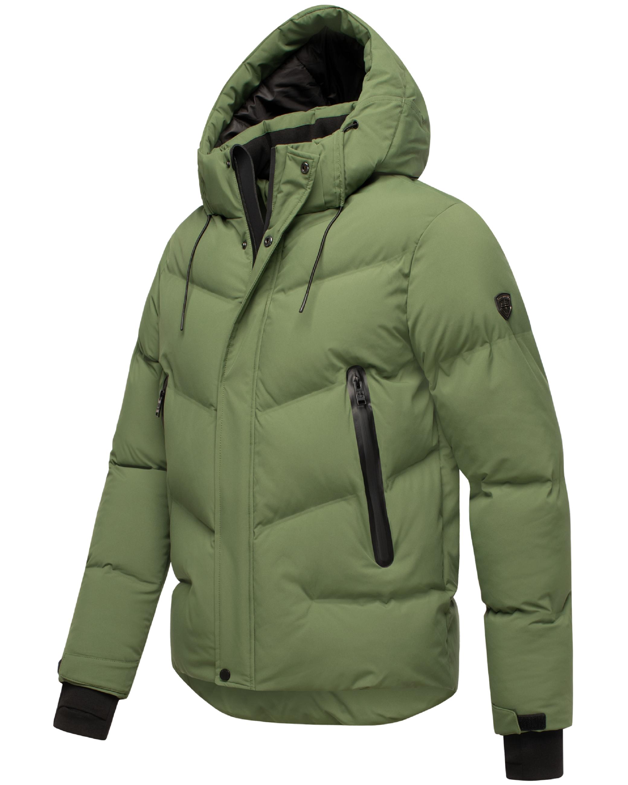 Winter Steppjacke mit Kapuze "Livianoo XX" Pine Olive