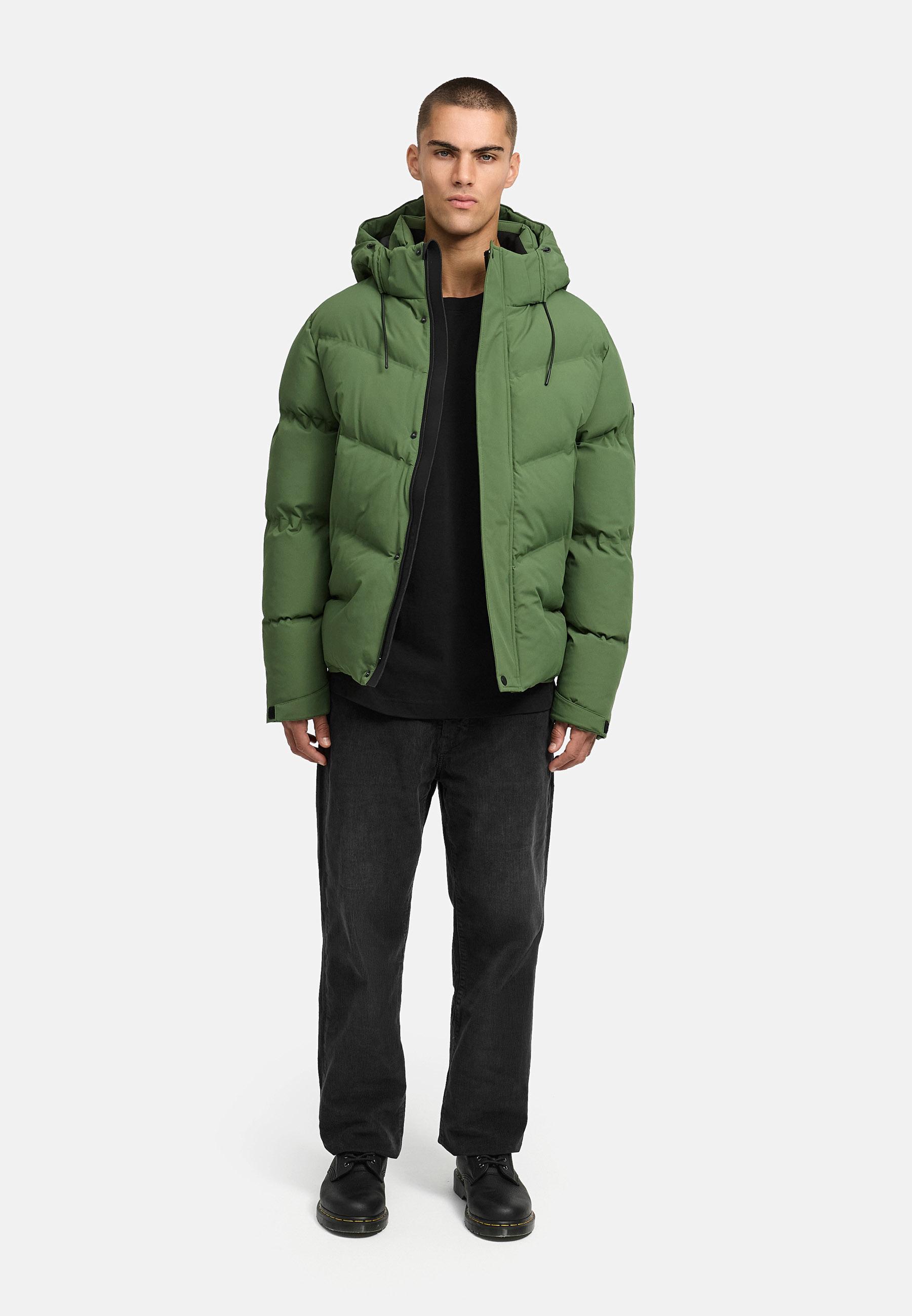 Winter Steppjacke mit Kapuze "Livianoo XX" Pine Olive