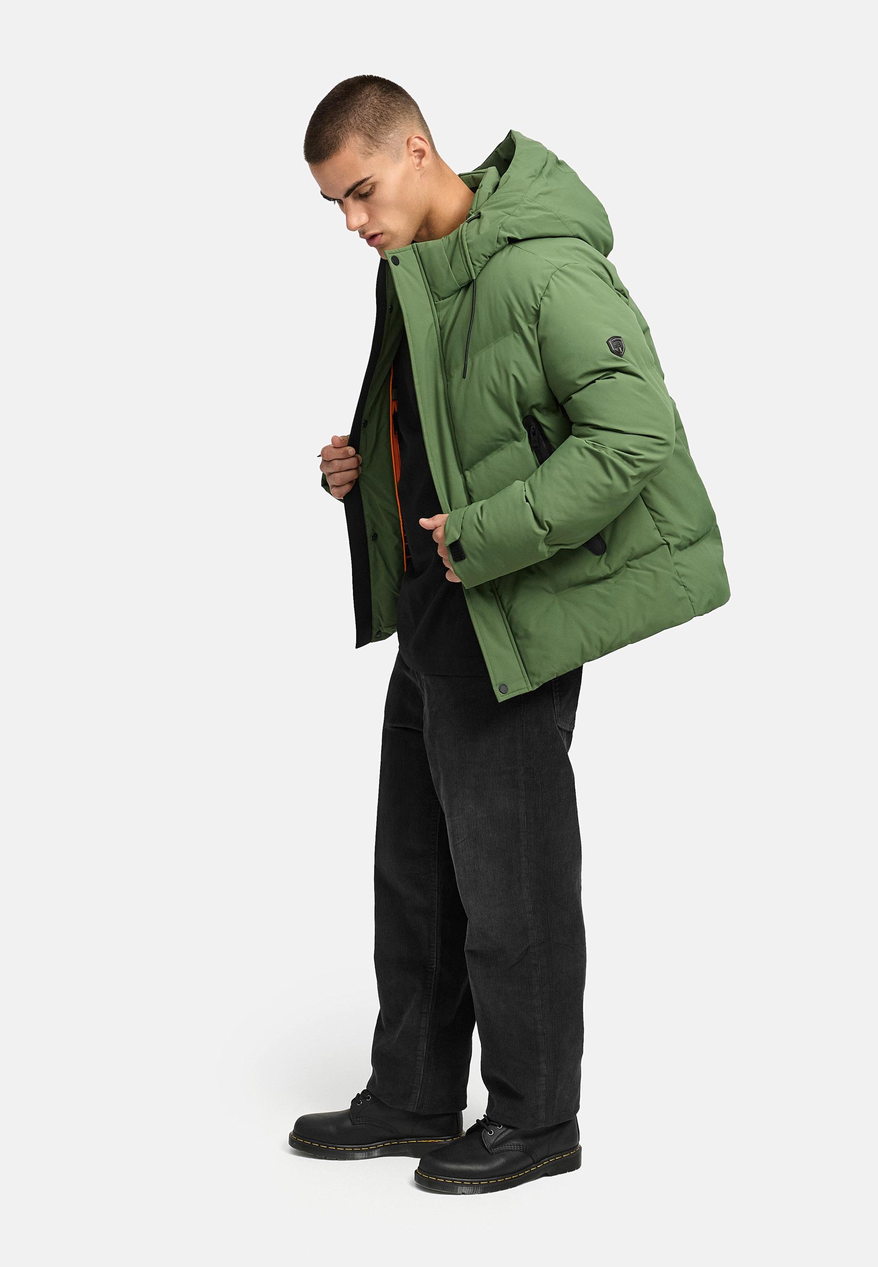 Winter Steppjacke mit Kapuze "Livianoo XX" Pine Olive
