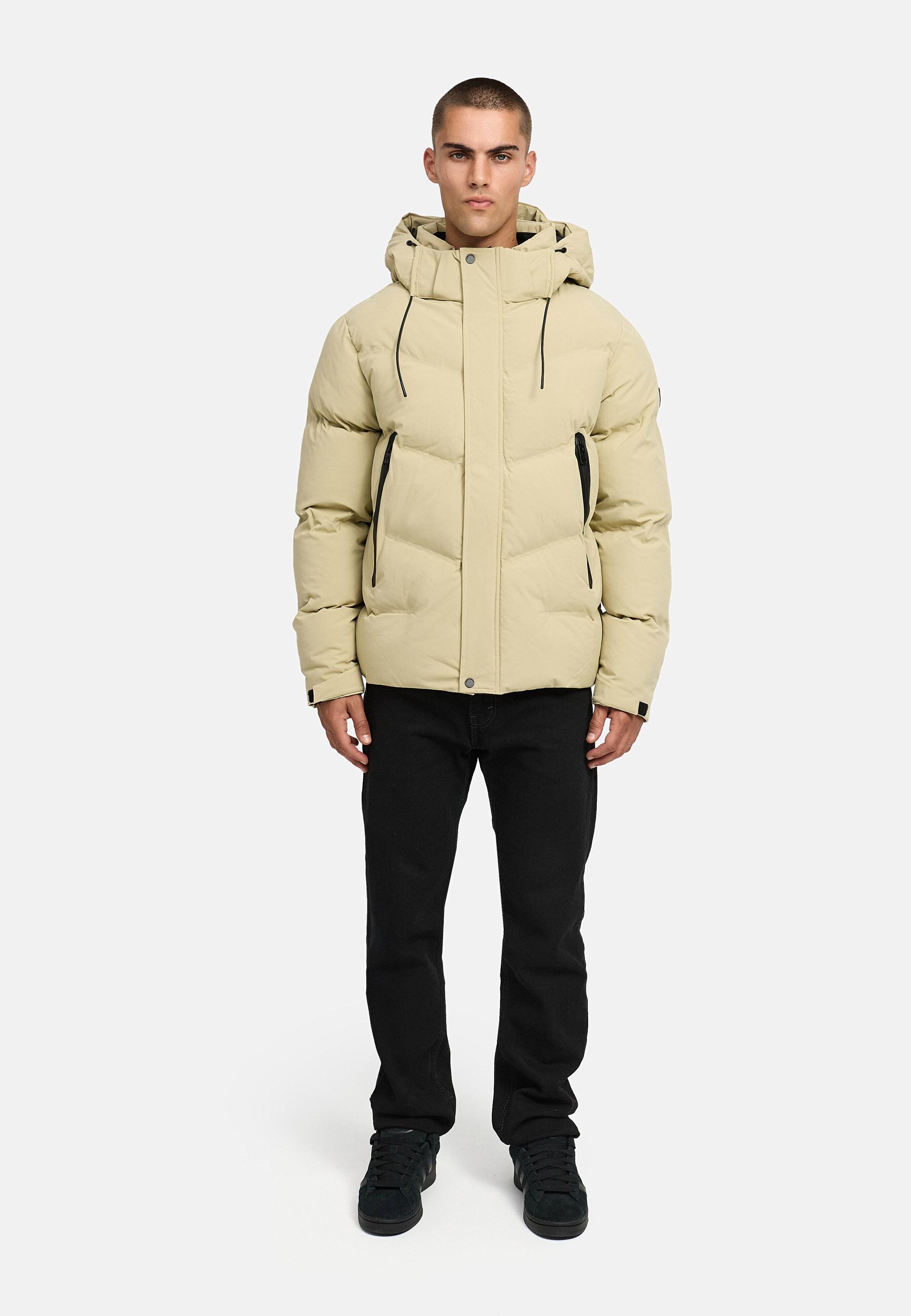 Winter Steppjacke mit Kapuze "Livianoo XX" Sand