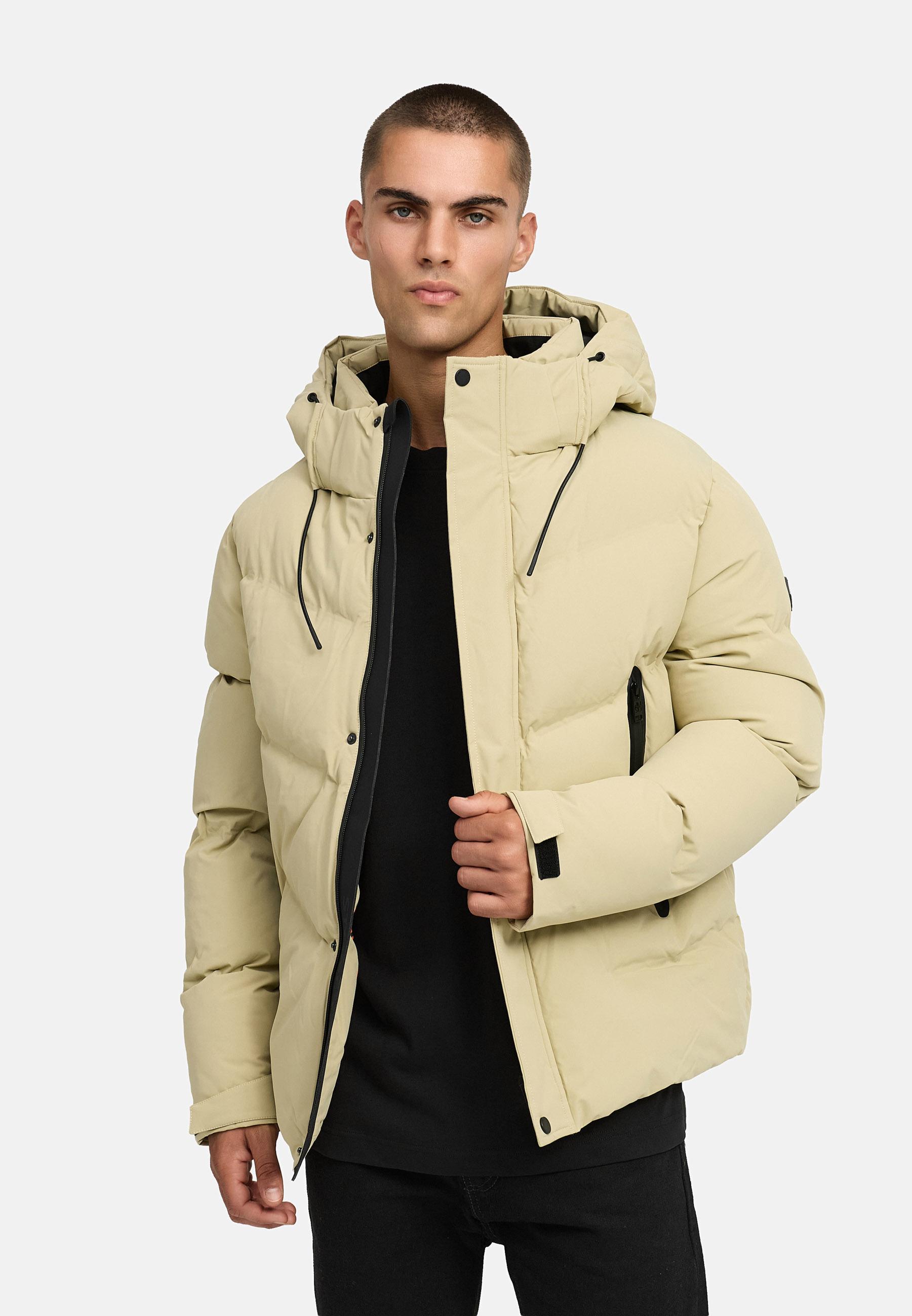 Winter Steppjacke mit Kapuze "Livianoo XX" Sand