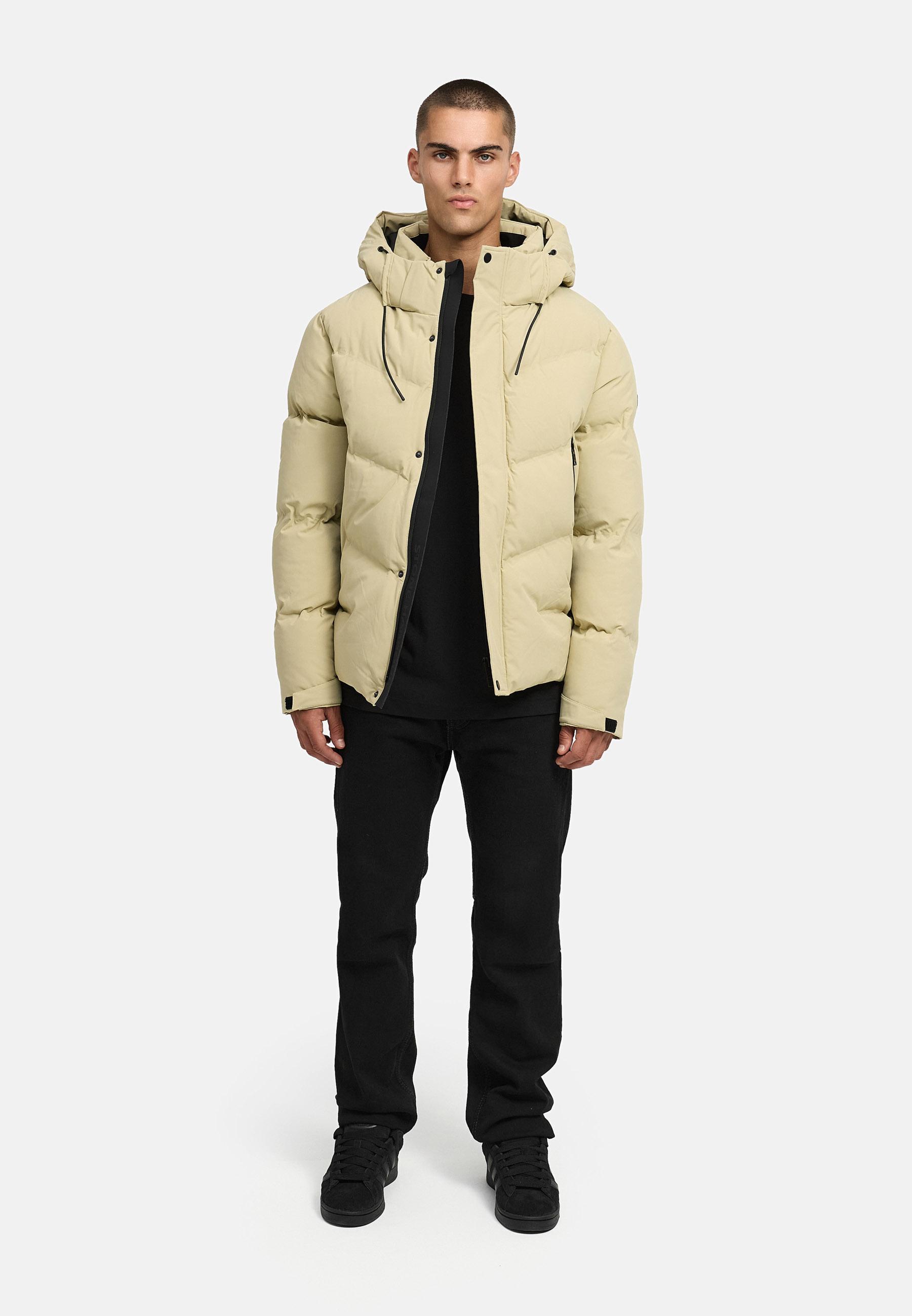 Winter Steppjacke mit Kapuze "Livianoo XX" Sand